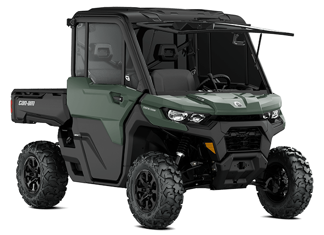 2025 Can-Am Defender DPS Cab front three-quarter