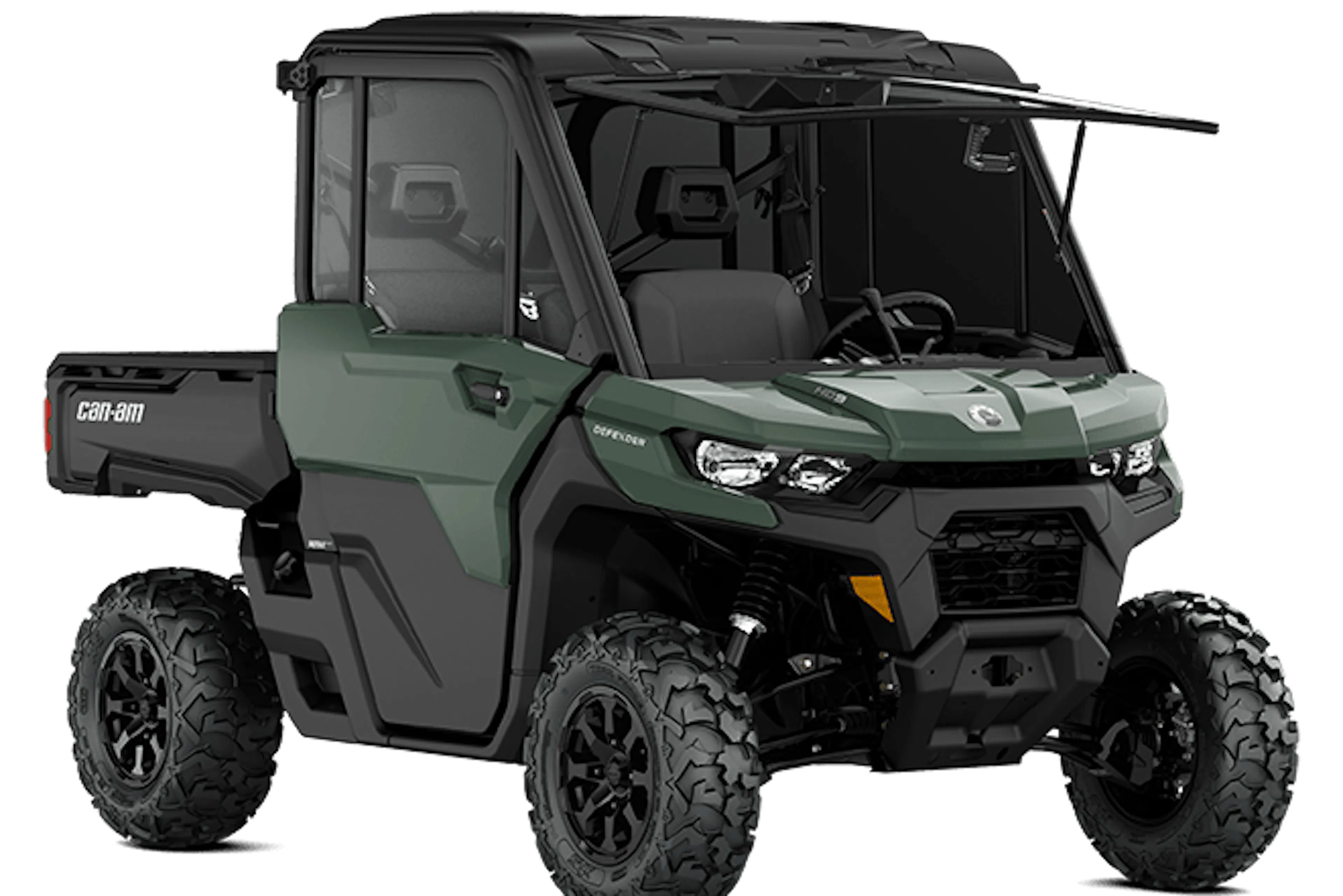 2025 Can-Am Defender DPS Cab front three-quarter