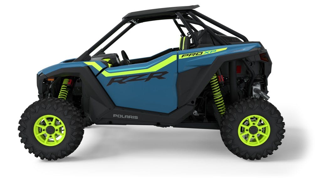 2025 Polaris Pro XP Ultimate in zenith blue studio shot