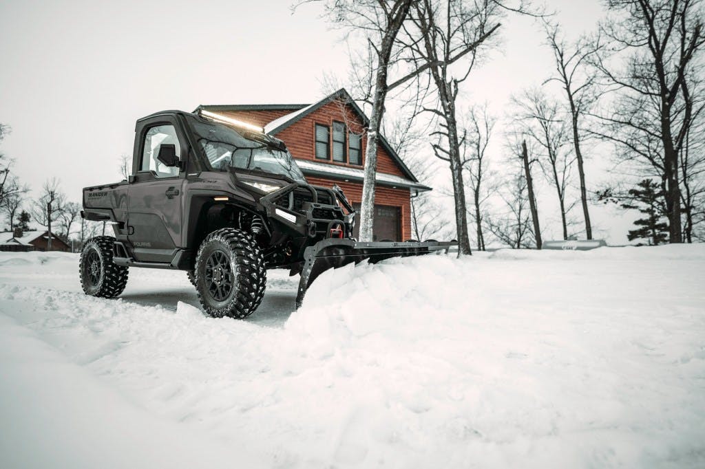 2025 Polaris Ranger XD 1500 front side plowing