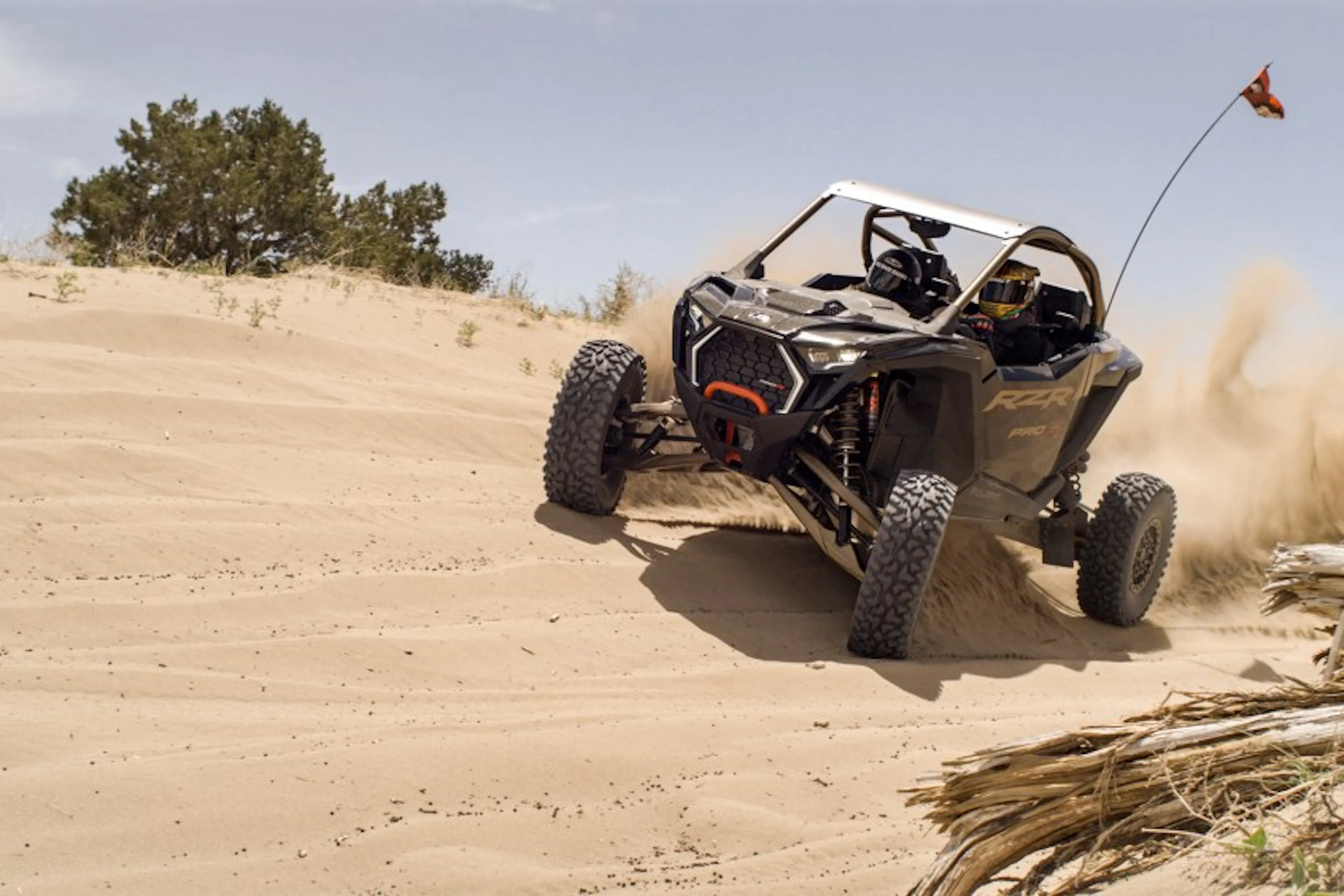 2025 Polaris RZR Pro R dunes sliding