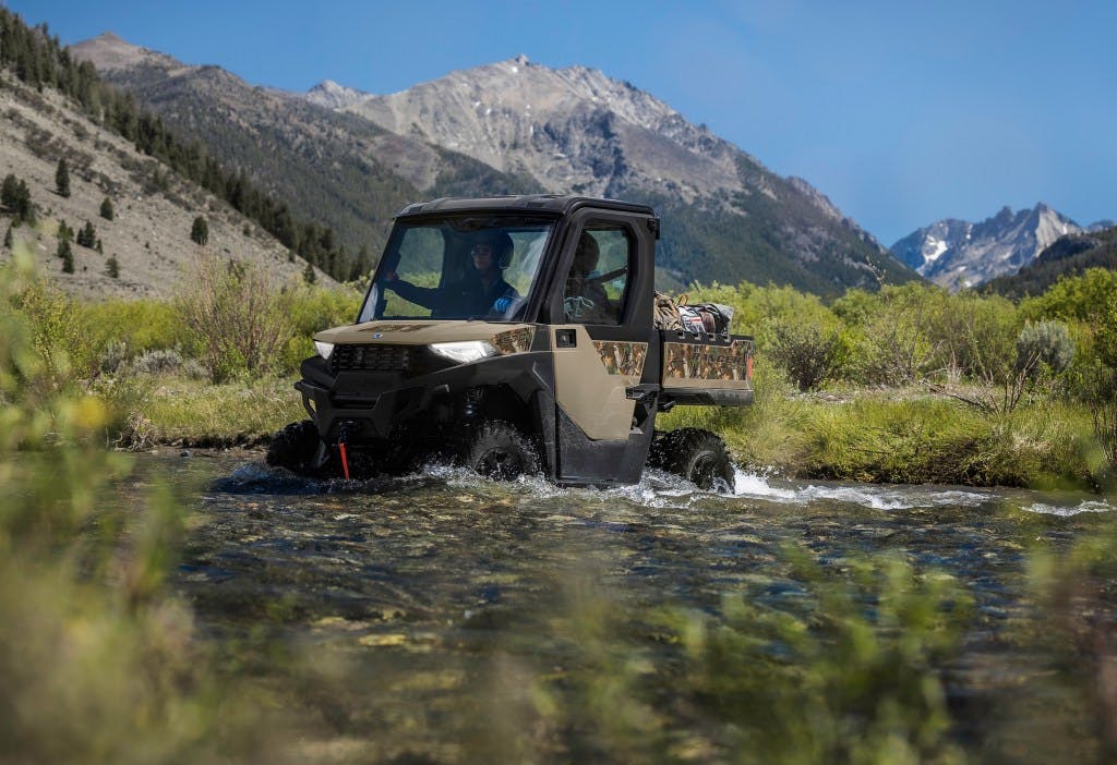 2025 Polaris Ranger SP 570 Northstar fording a river