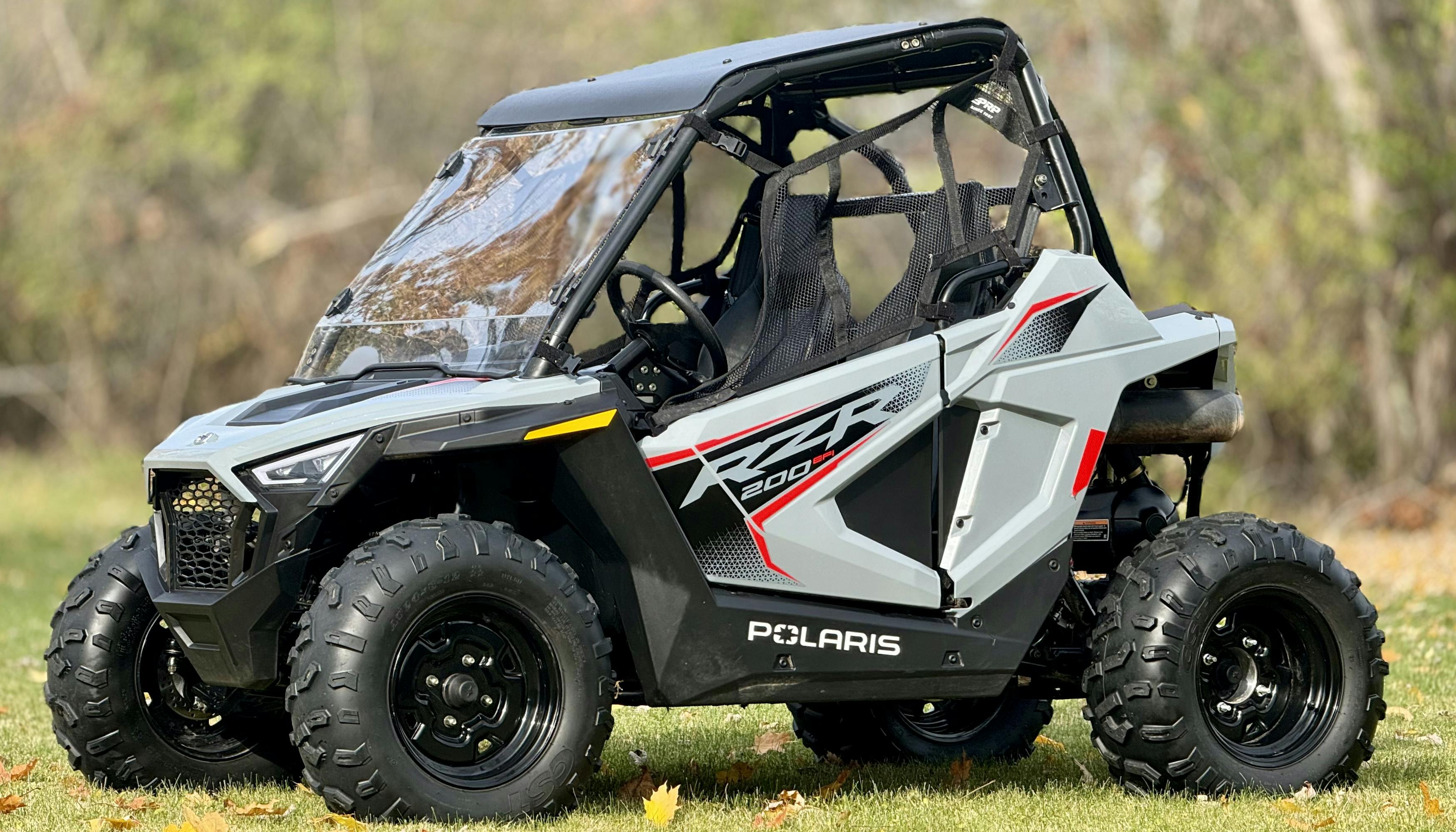 2024 Polaris RZR 200 front 3/4 low