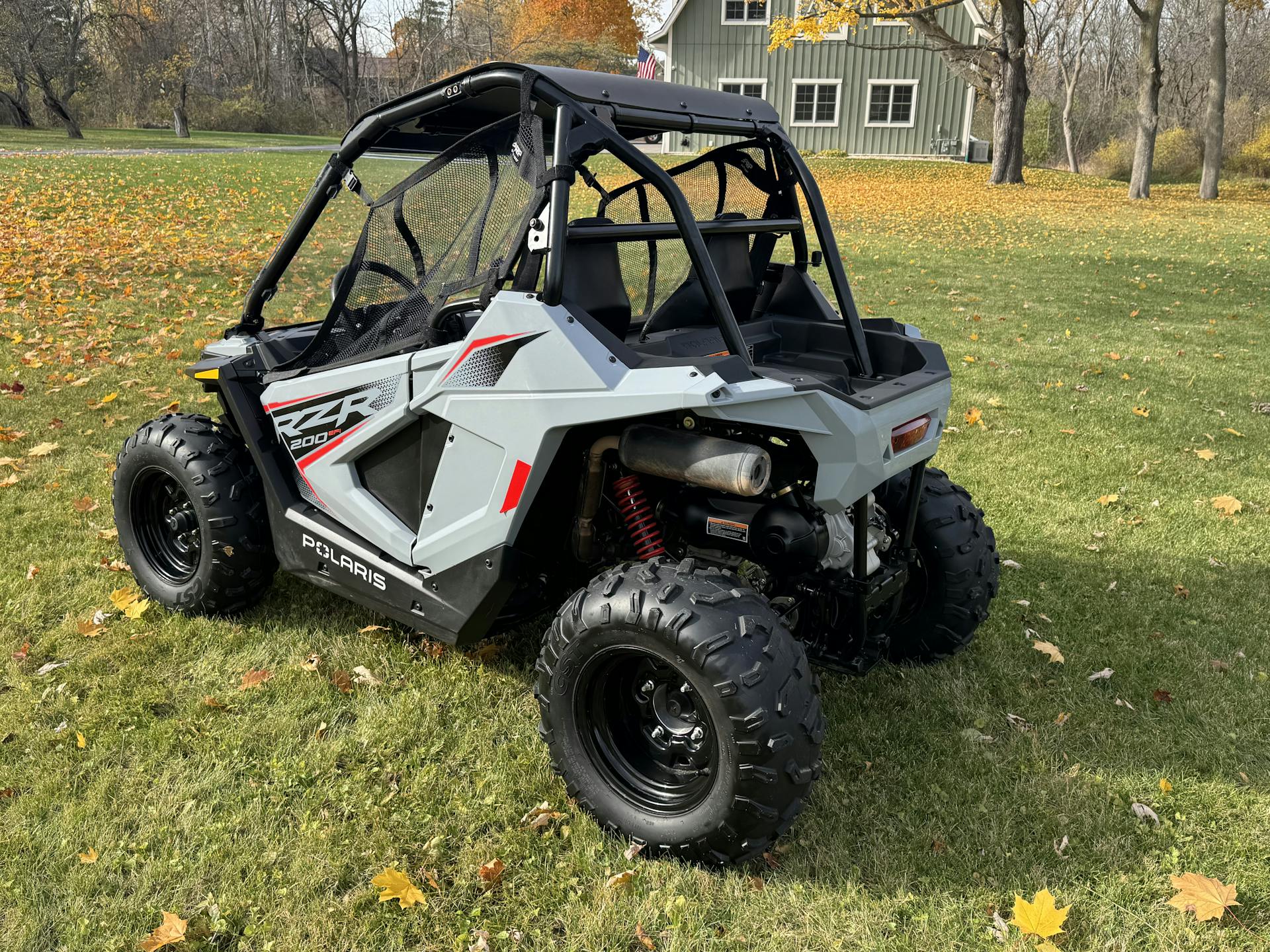 2024 Polaris RZR 200 rear 3/4

