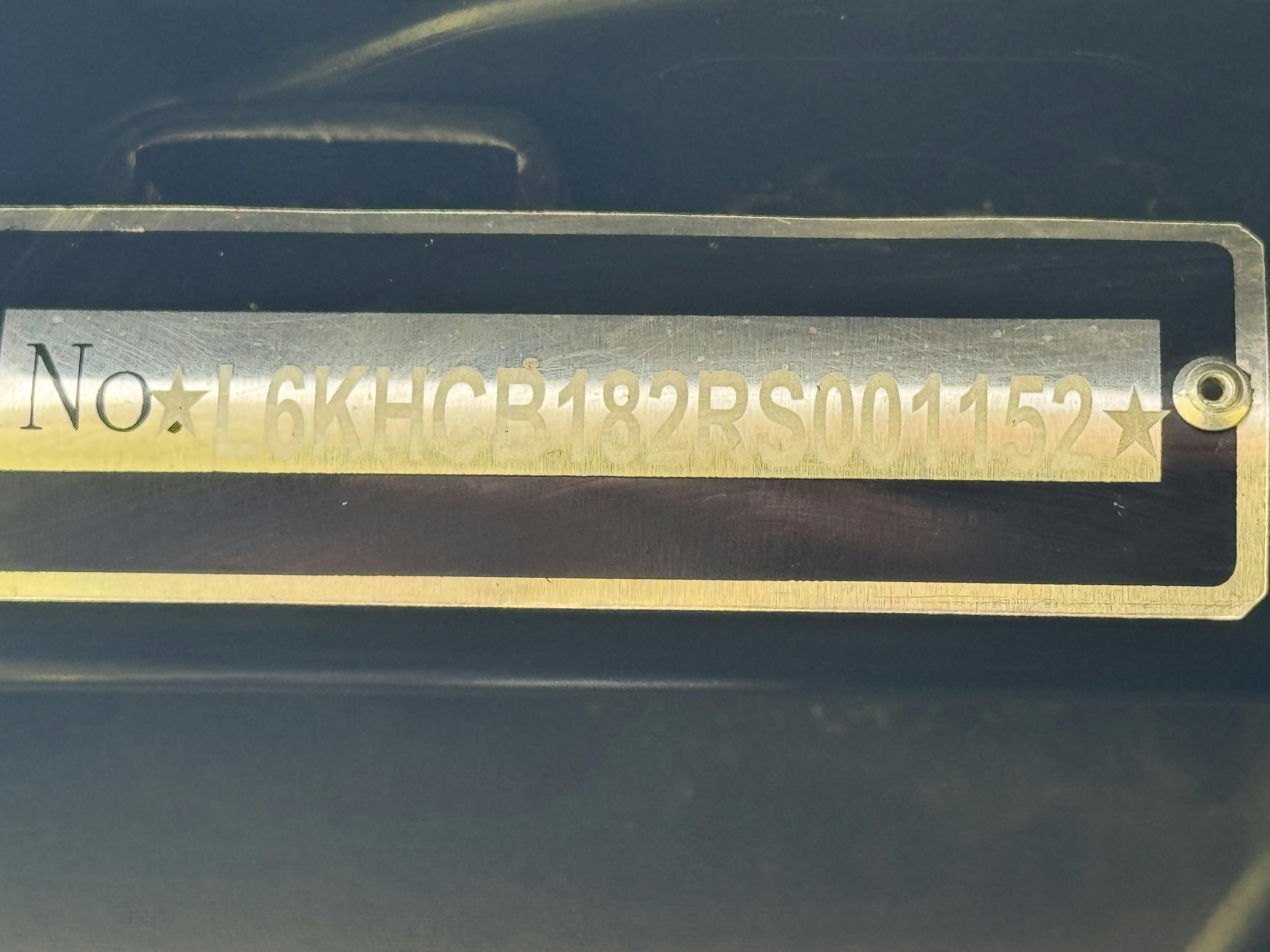 2024 Polaris RZR 200 VIN closeup 