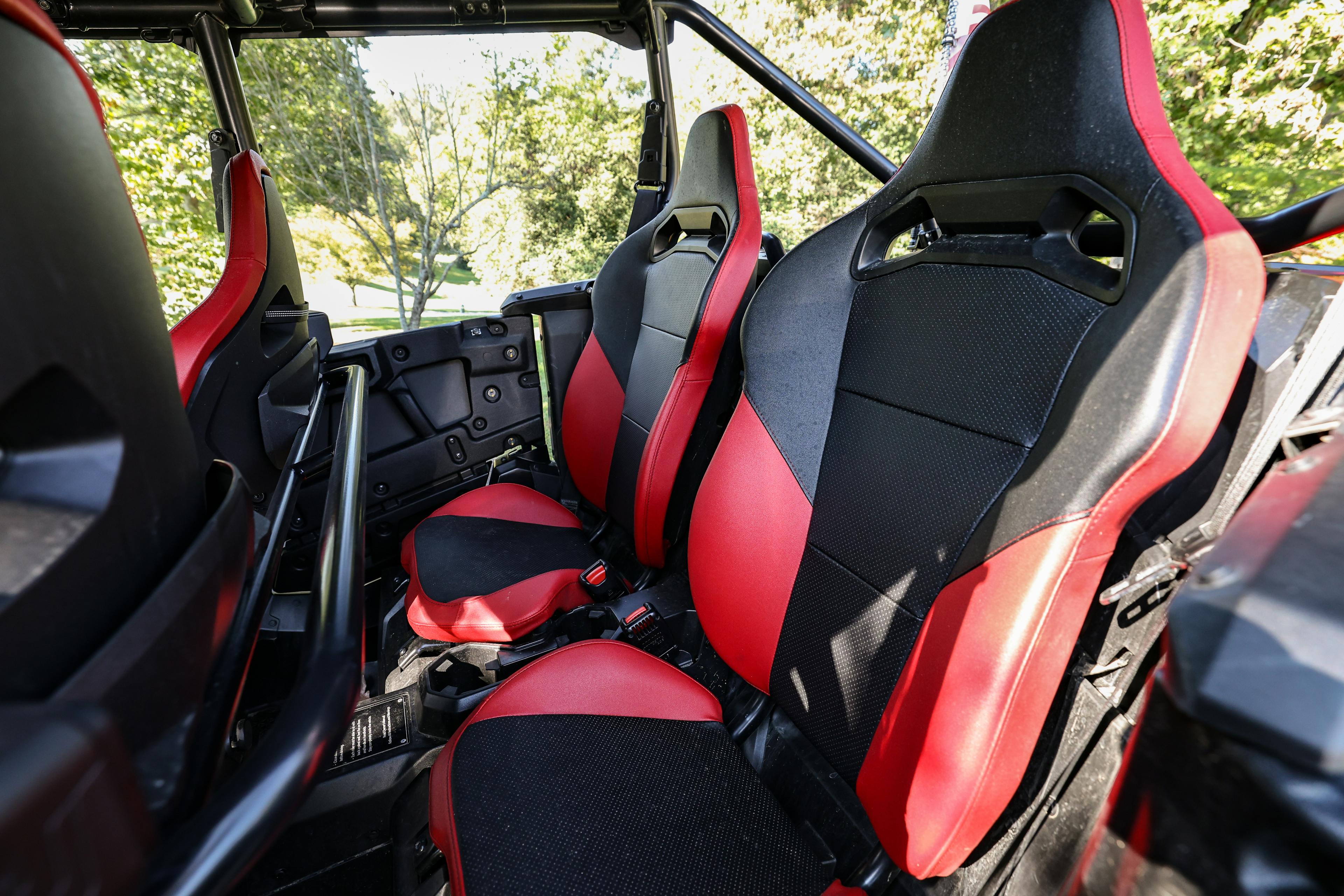 2022 Honda Talon 1000X-4 rear seat detail.