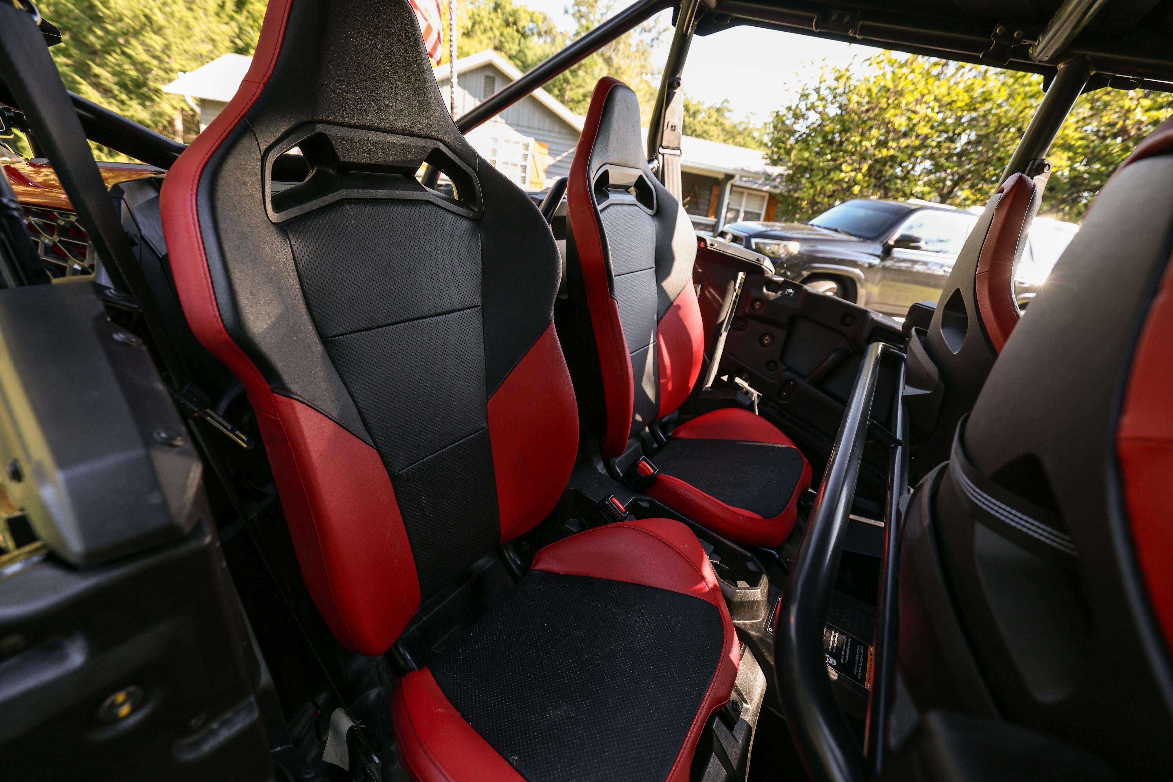 2022 Honda Talon 1000X-4 back seats passenger.