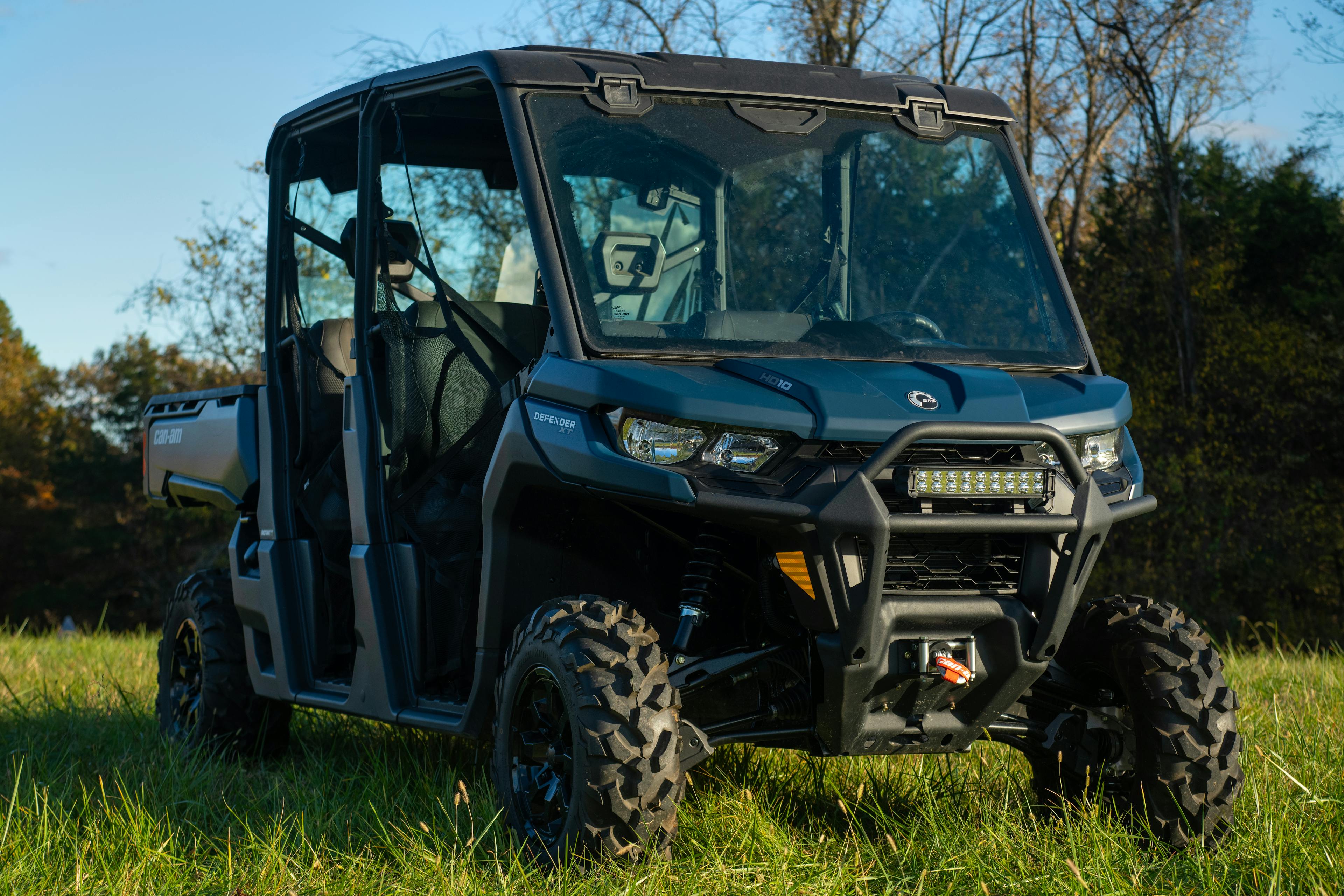 2025 Can-Am Defender Max XT HD10 passenger front 3/4