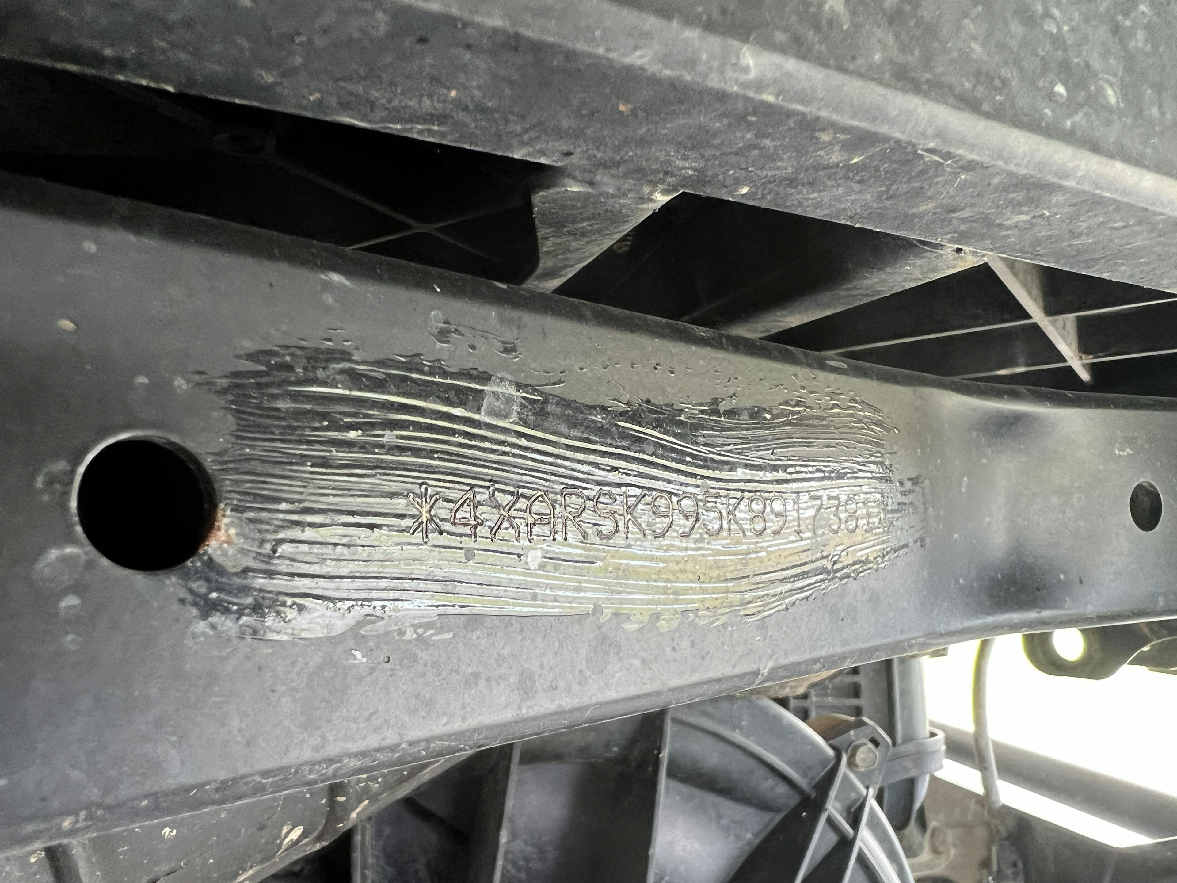 2019 Polaris Ranger Crew XP 1000 EPS VIN plate