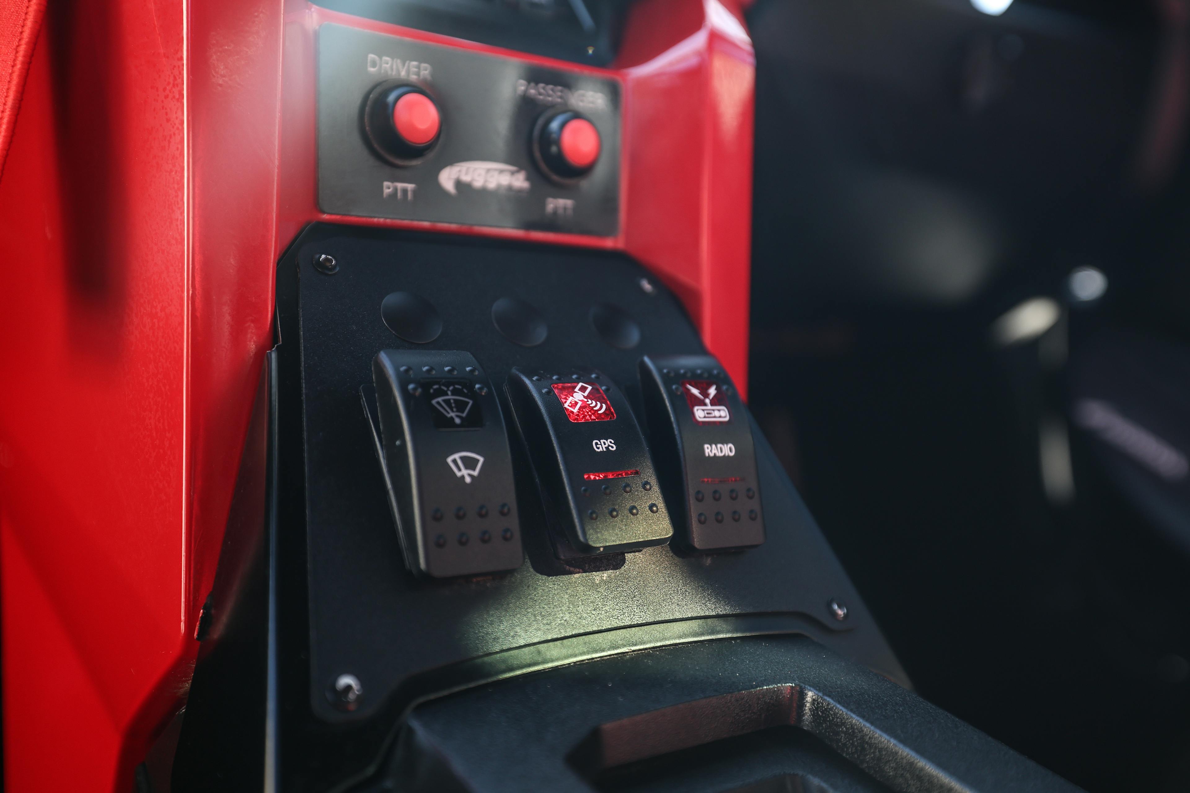 2019 Honda Talon 1000X center stack switches