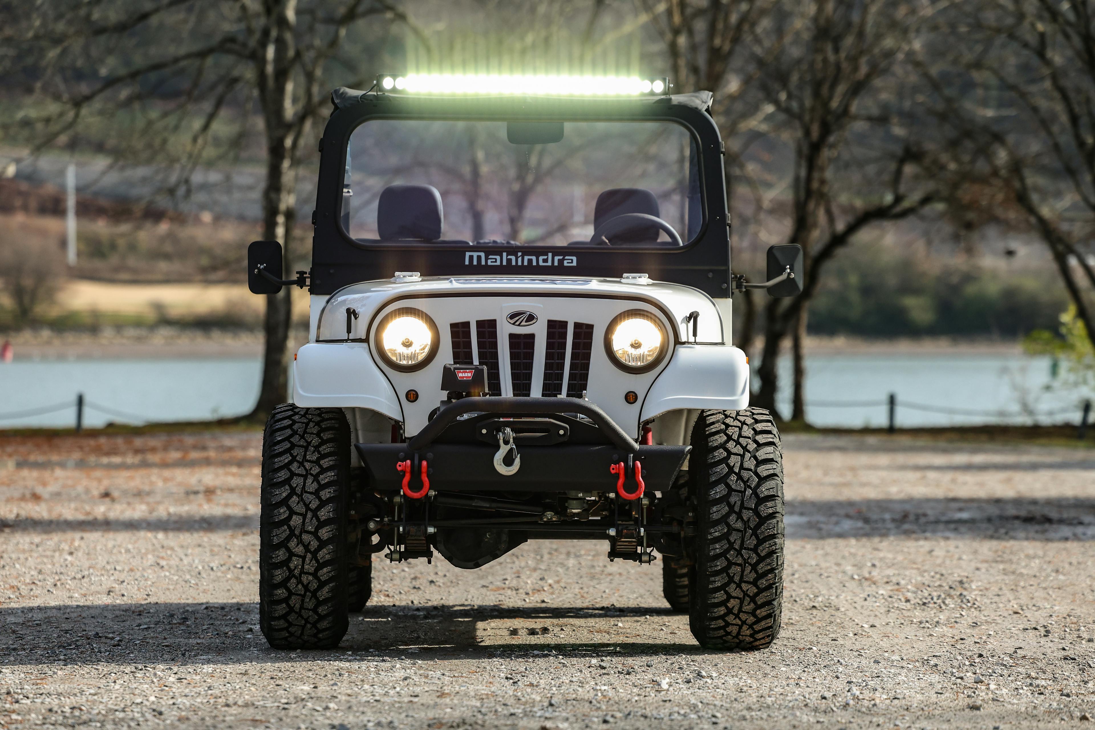 2018 Mahindra Roxor LE front lights on