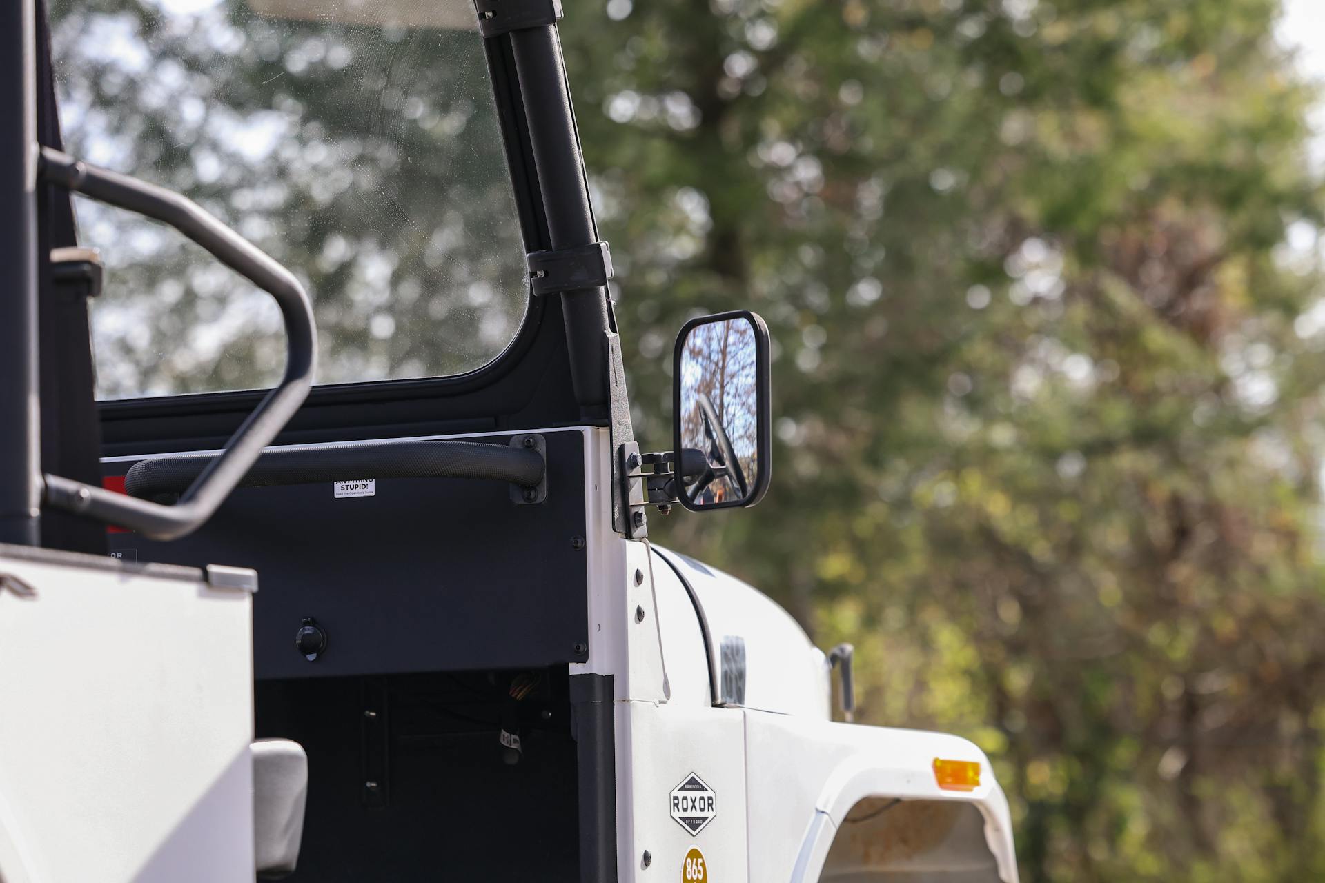 2018 Mahindra Roxor LE passenger mirror
