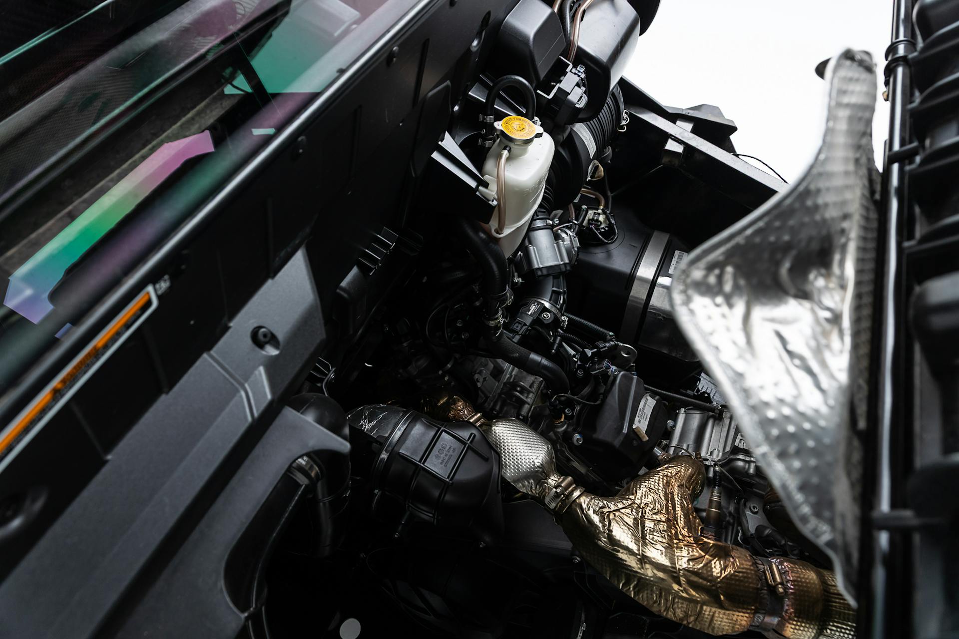 2020 Can-Am Defender Max XT HD10 engine compartment