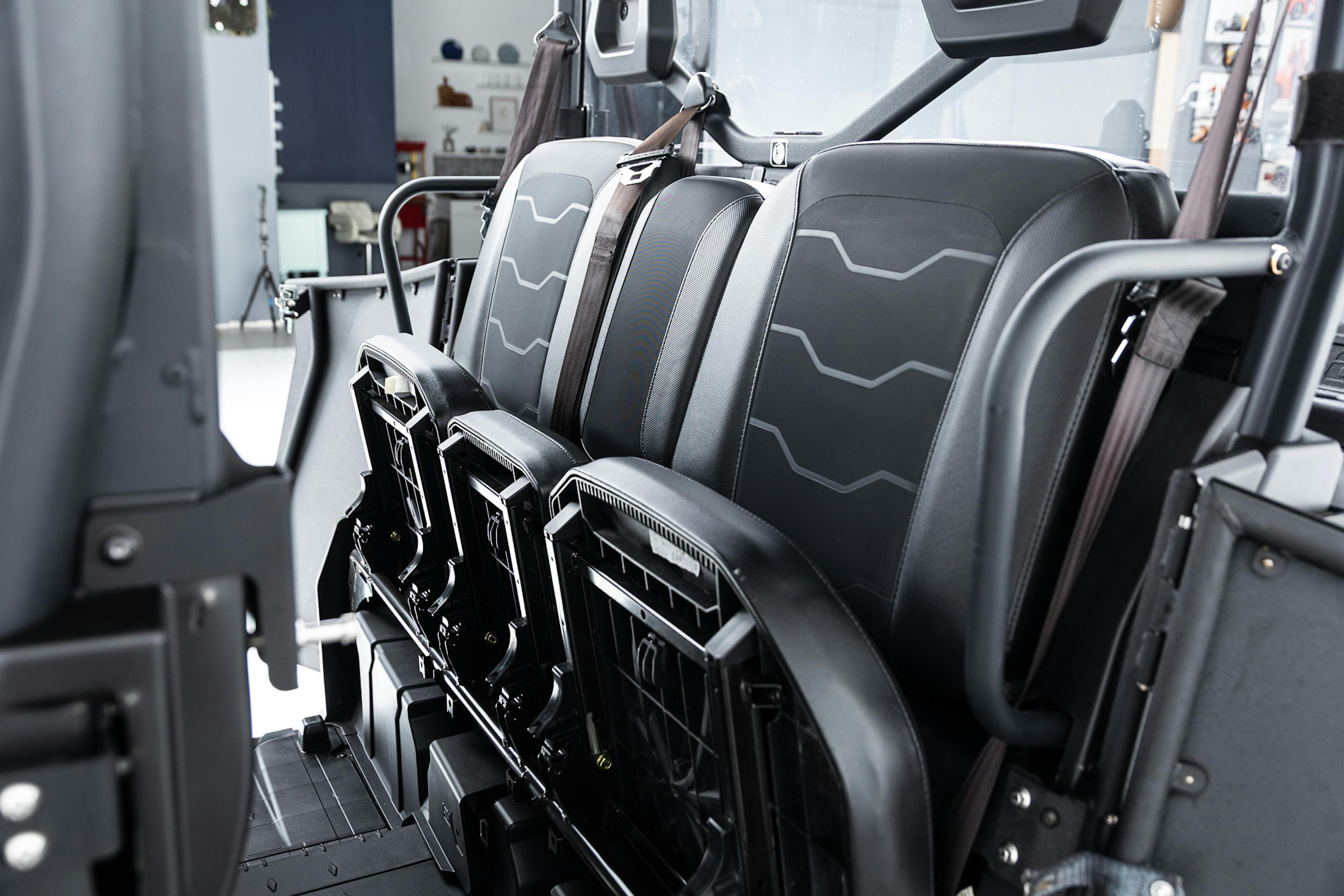 2020 Can-Am Defender Max XT HD10 rear seats up driver