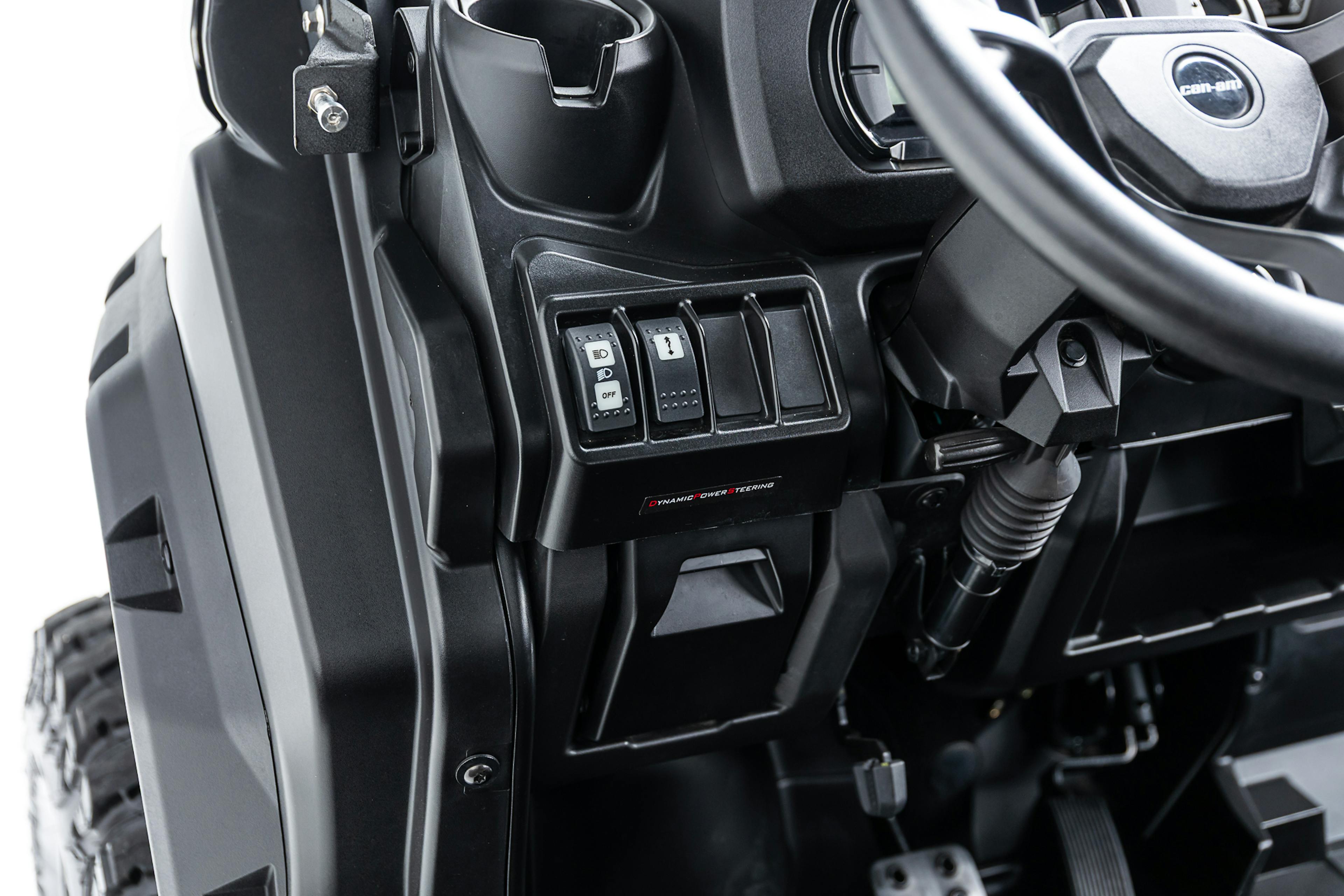 2020 Can-Am Defender Max XT HD10 headlight switches