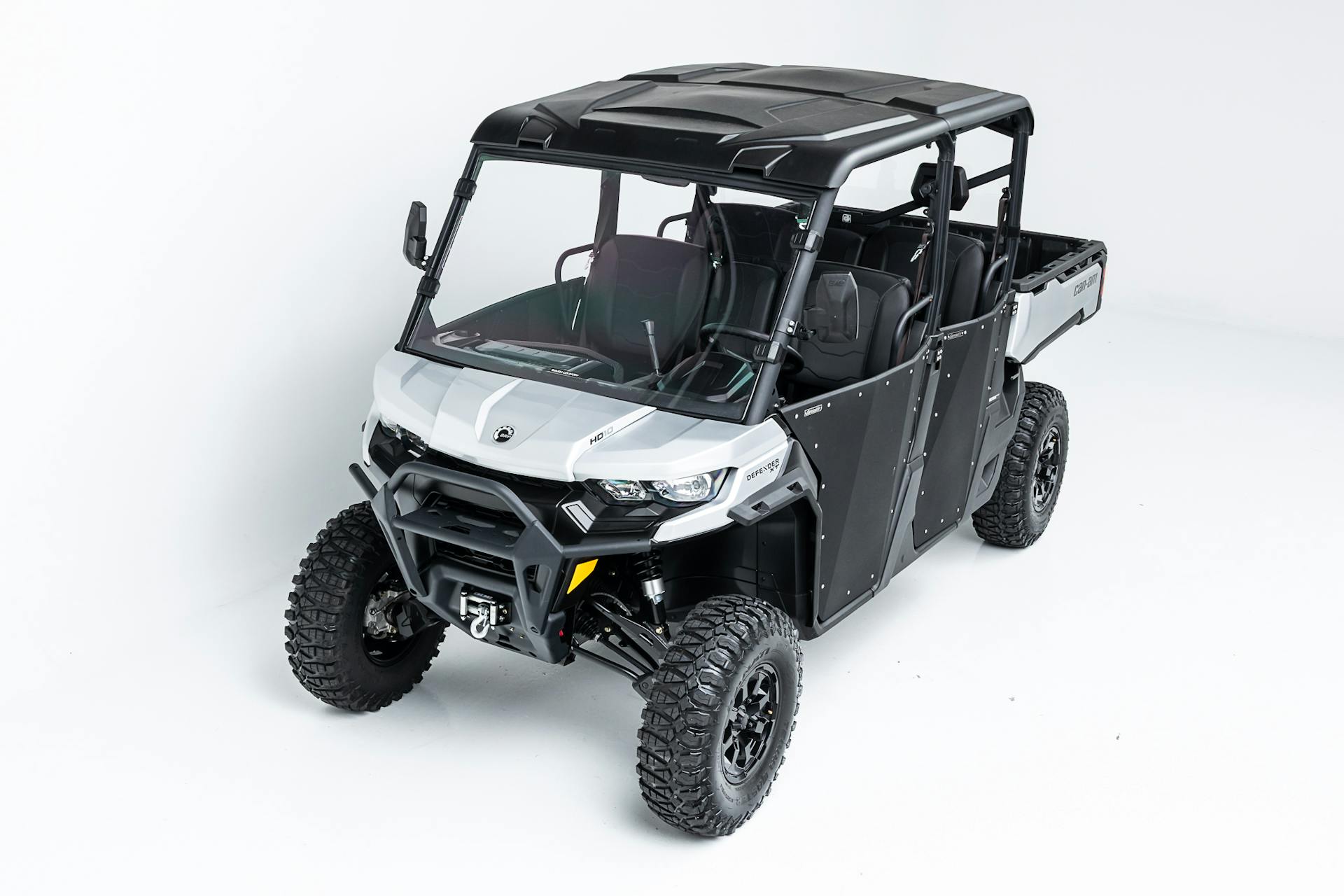 2020 Can-Am Defender Max XT HD10 high angle front 3/4 driver