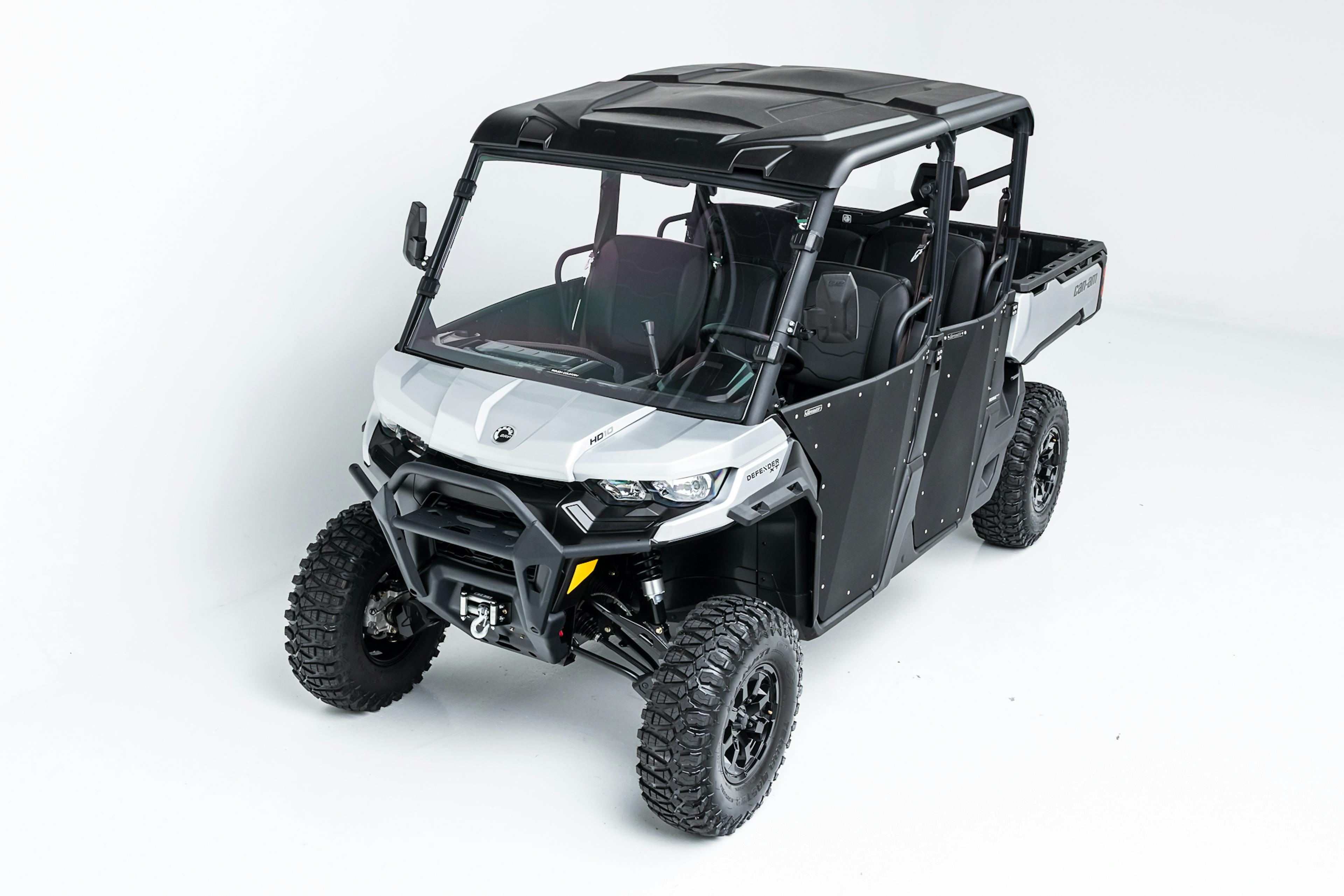 2020 Can-Am Defender Max XT HD10 high angle front 3/4 driver