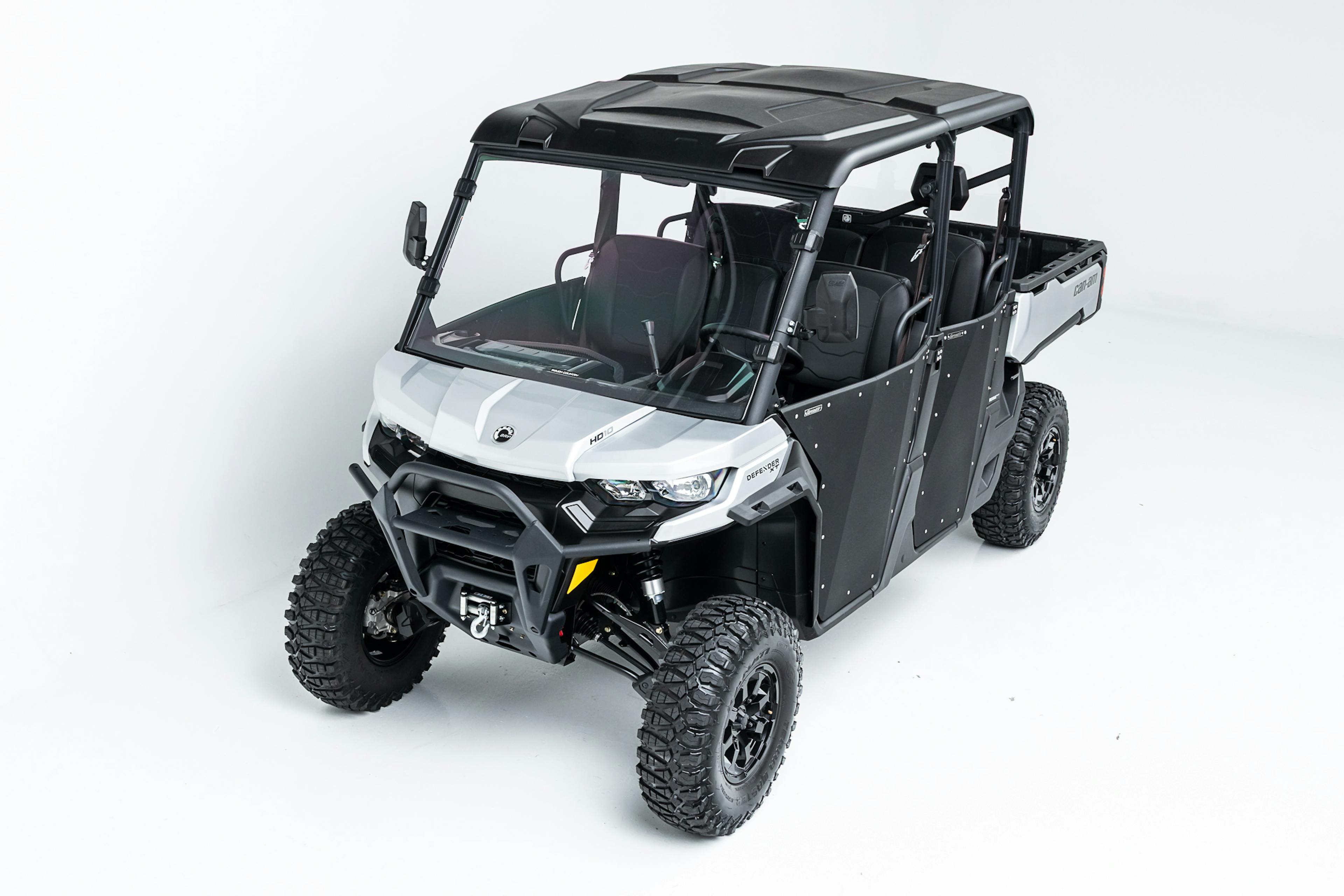 2020 Can-Am Defender Max XT HD10 high angle front 3/4 driver