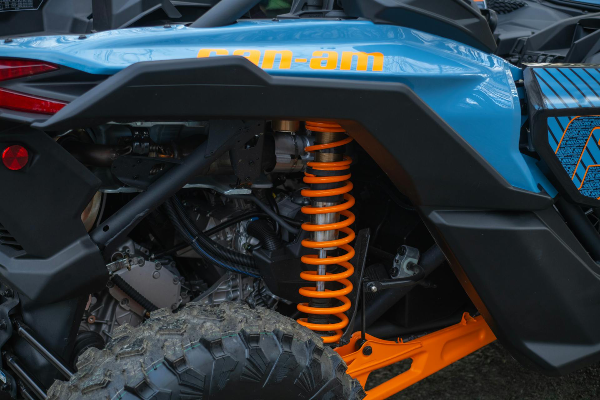 2025 Can-Am Maverick X3 DS Turbo passenger rear suspension