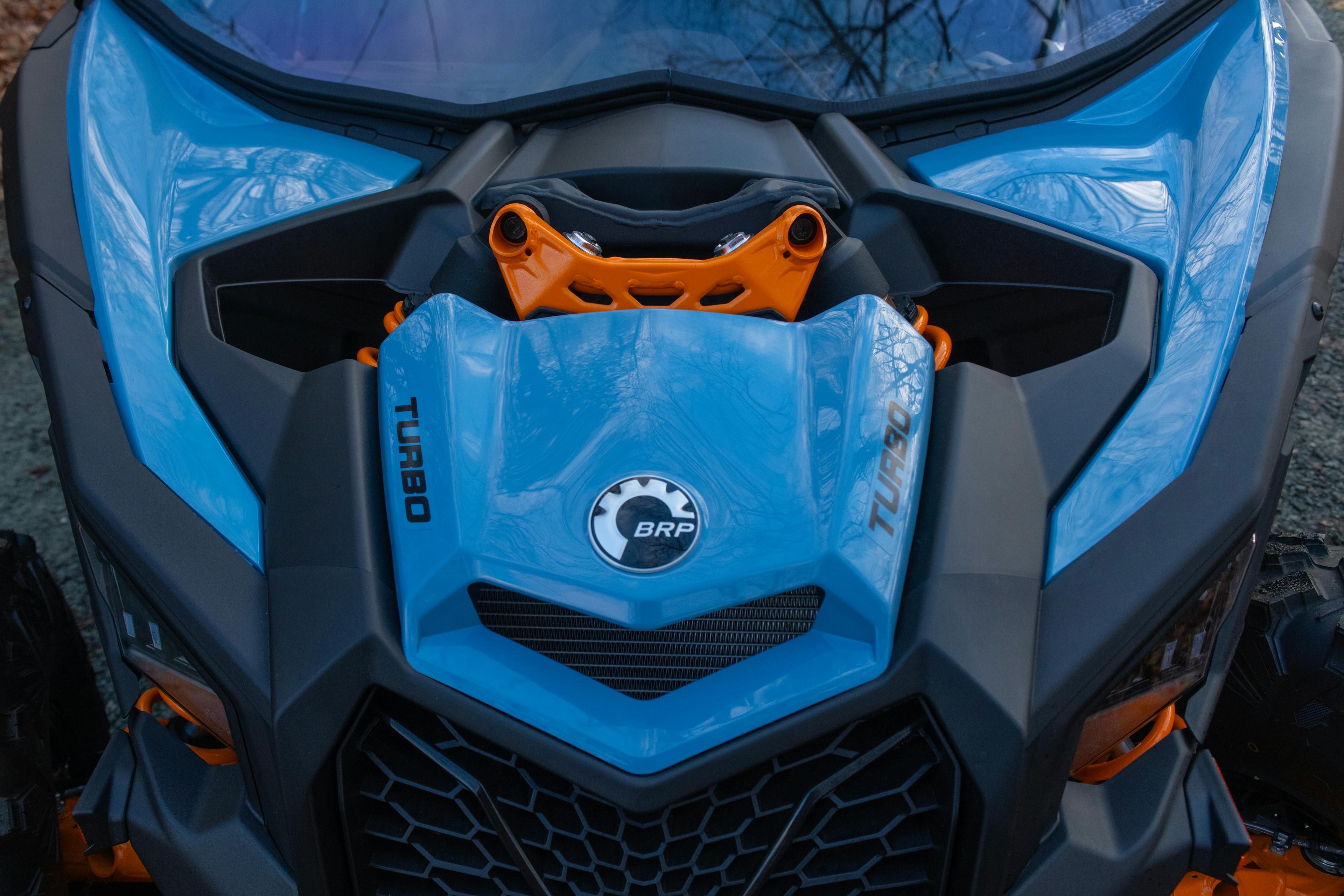 2025 Can-Am Maverick X3 DS Turbo hood detail