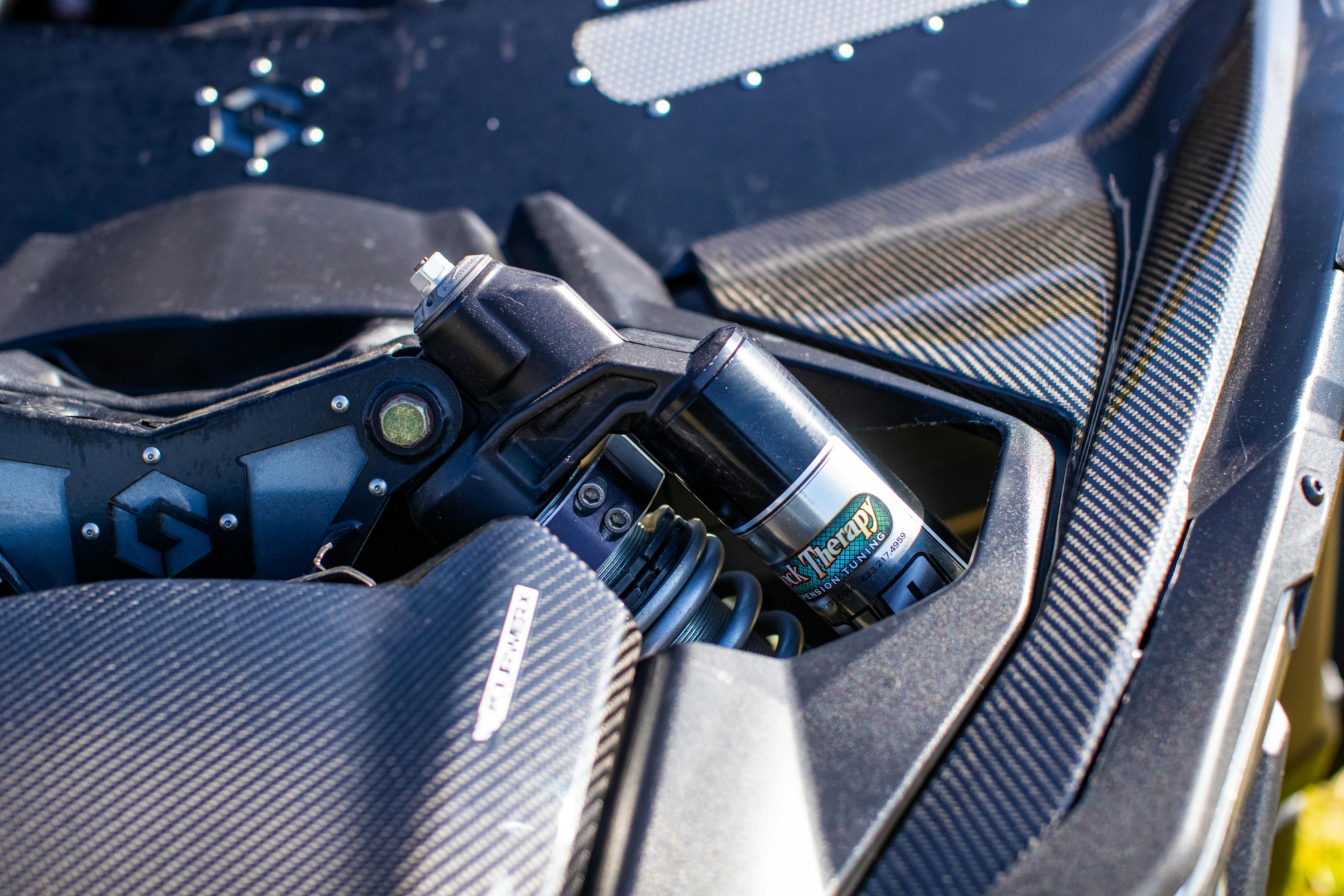 2021 Can-Am Maverick X3 shock mount detail 