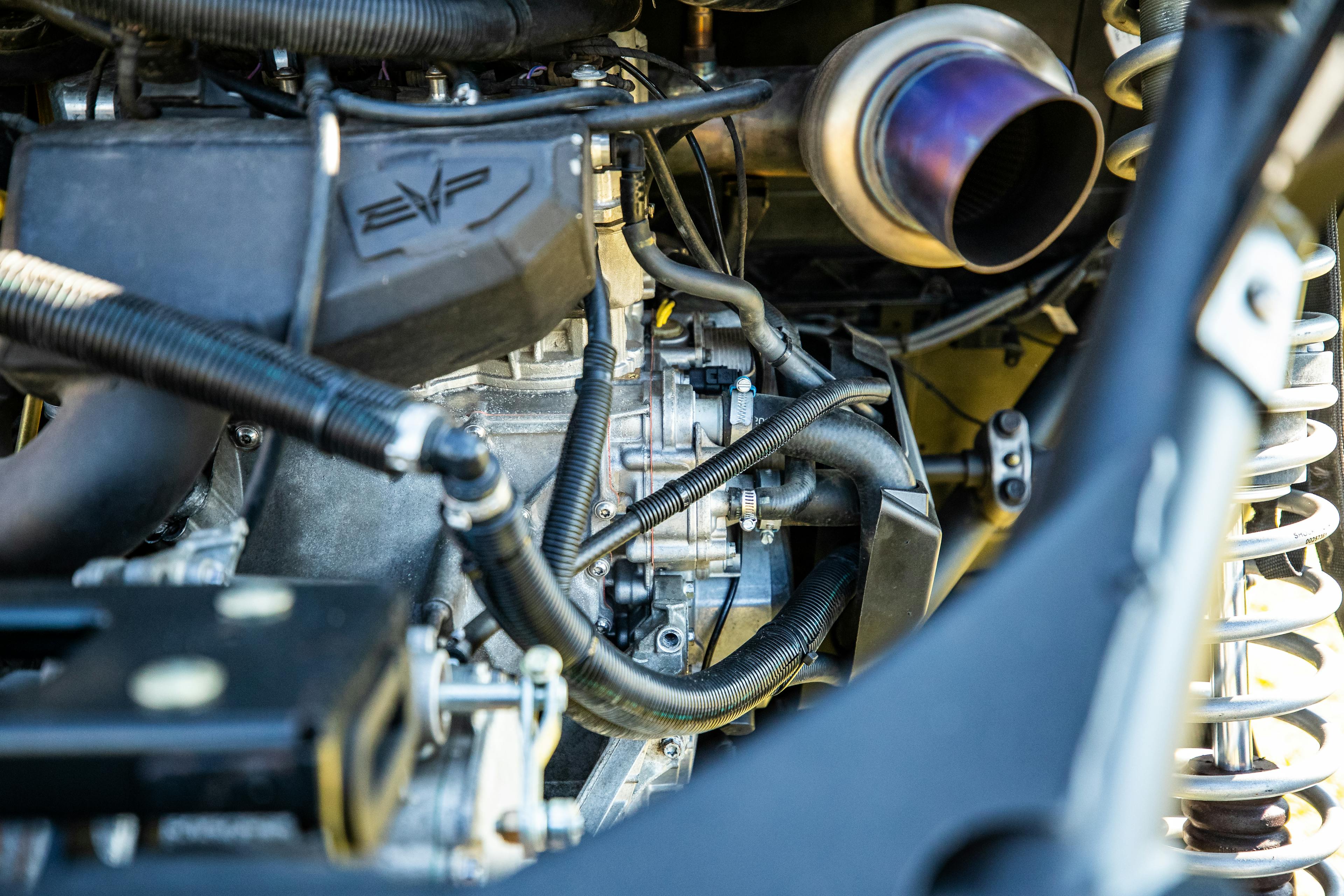 2021 Can-Am Maverick X3 engine detail 2