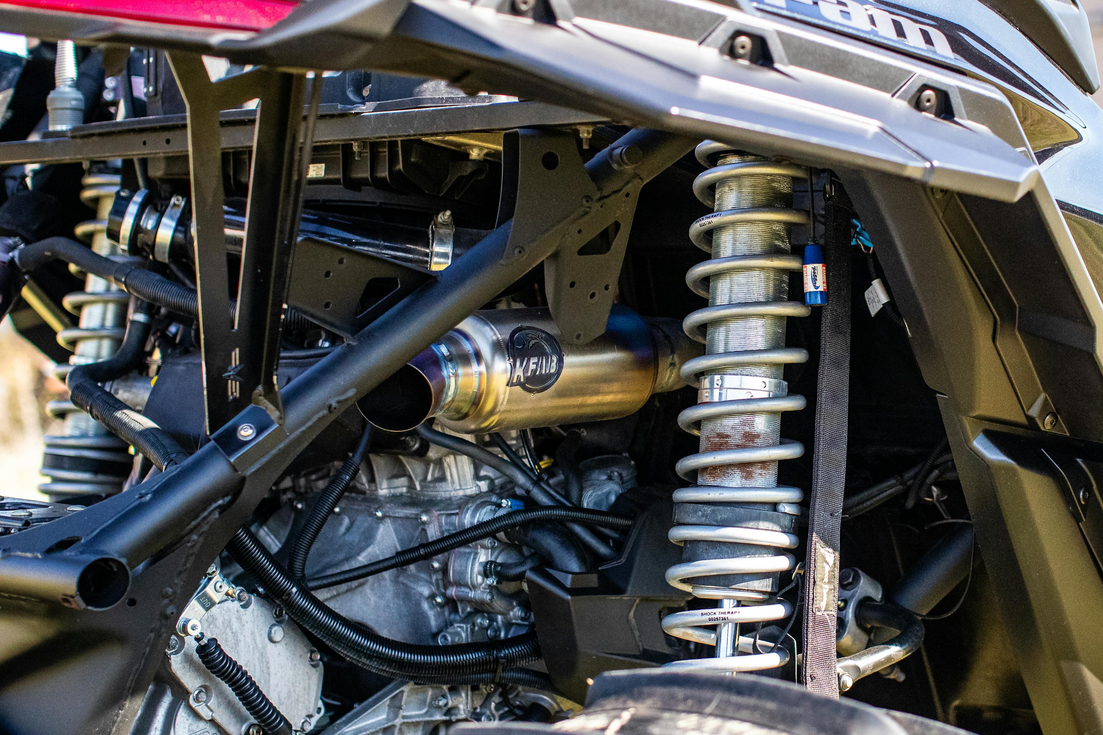 2021 Can-Am Maverick X3 passenger rear corner/exhaust 2