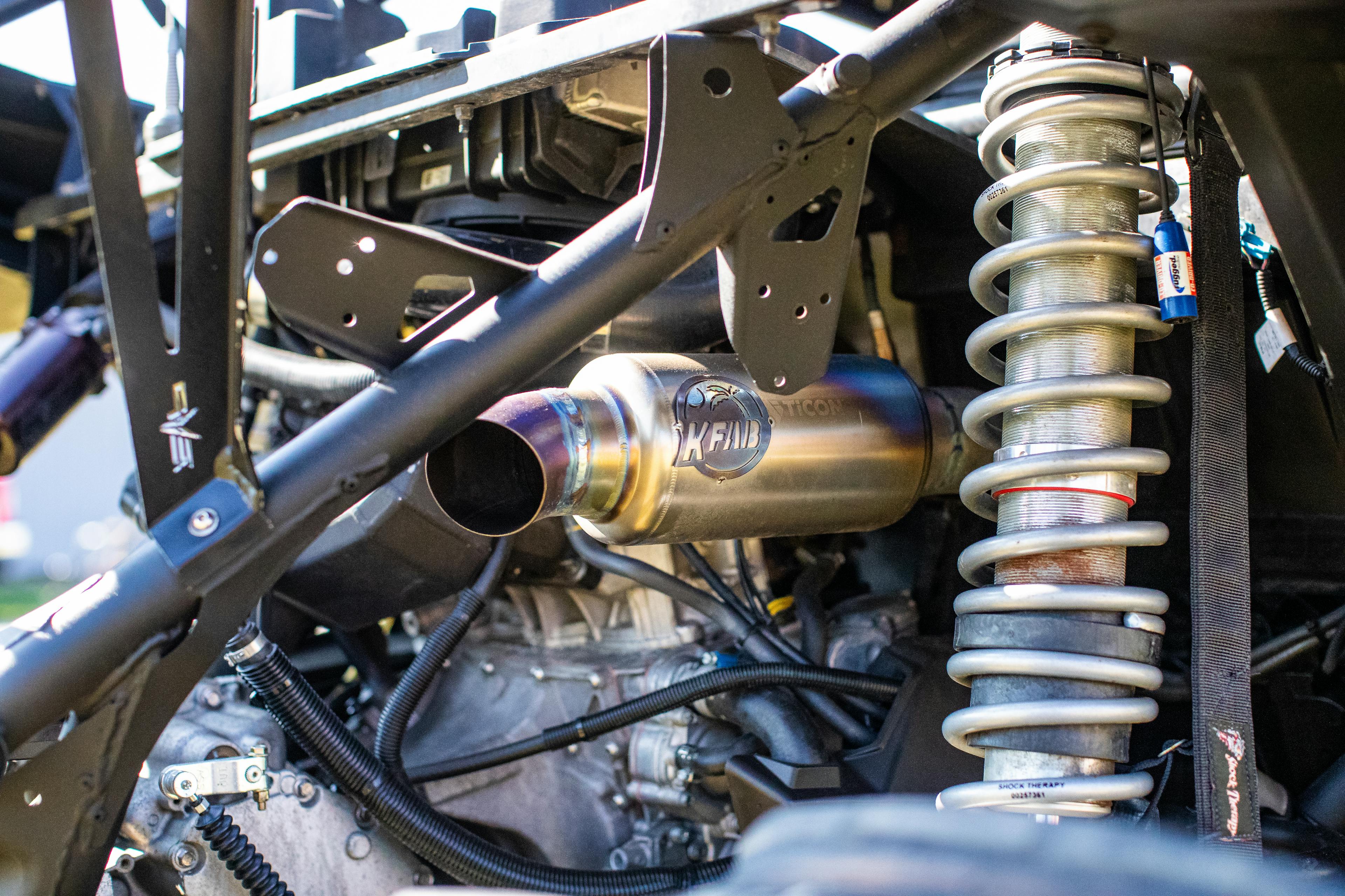 2021 Can-Am Maverick X3 passenger rear shock/exhaust