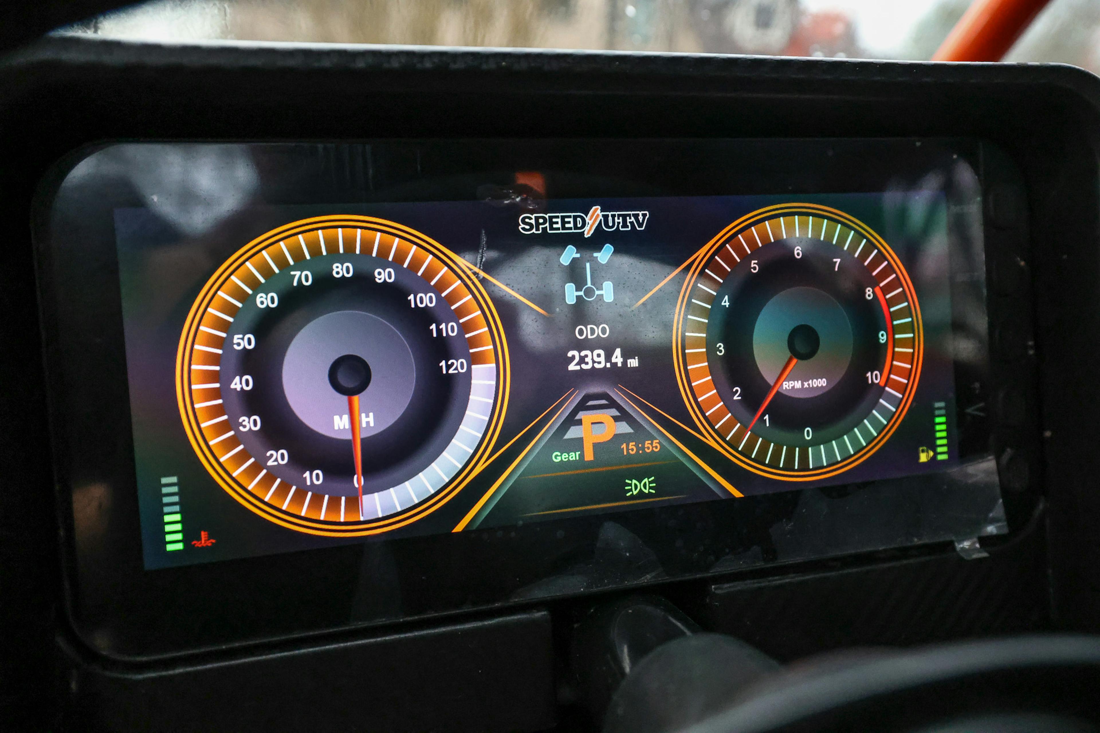 2023 Speed UTV Baja Bandit RG Edition gauges/odometer