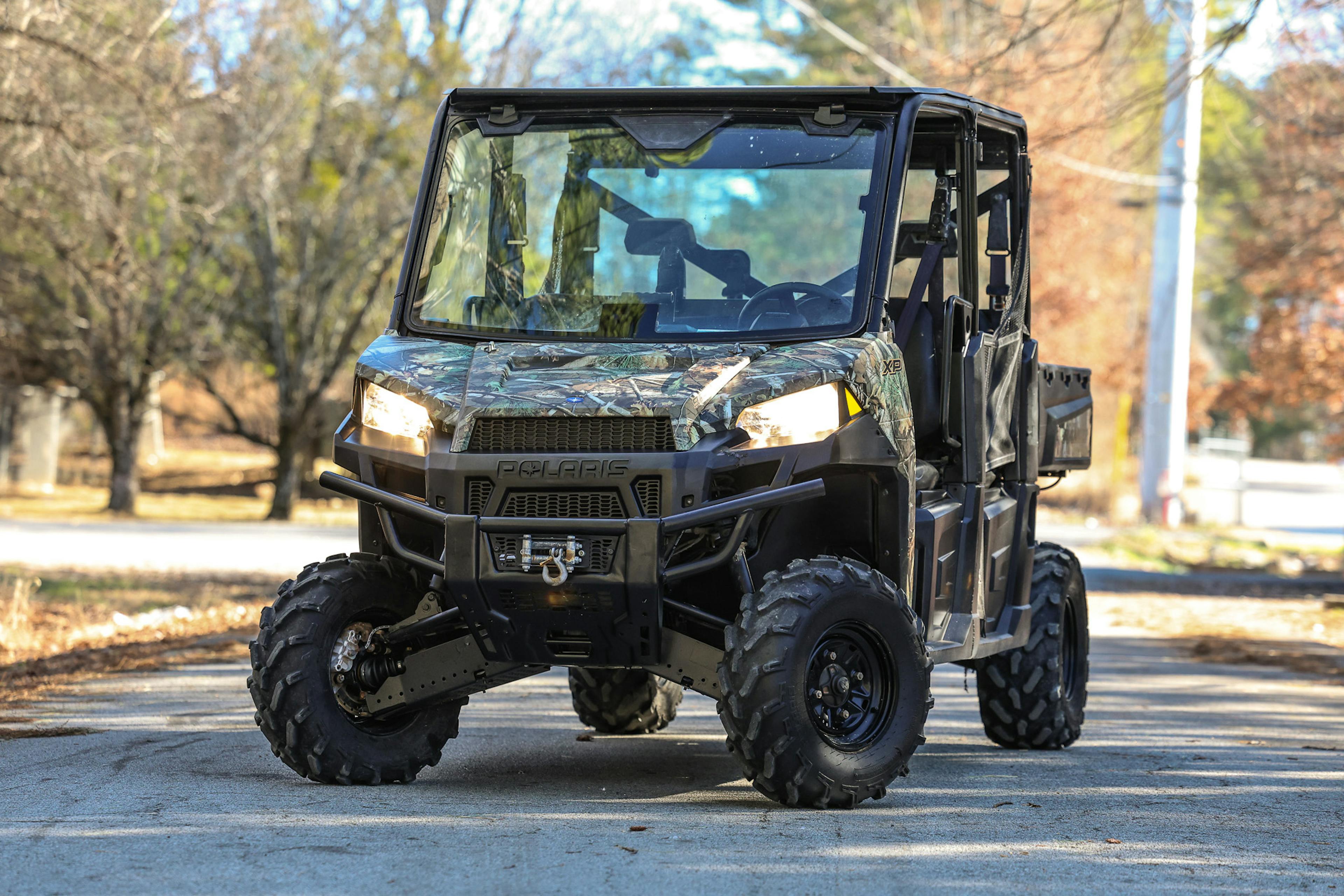 2019 Polaris Ranger Crew XP 900 EPS Polaris Pursuit Camo front 3/4