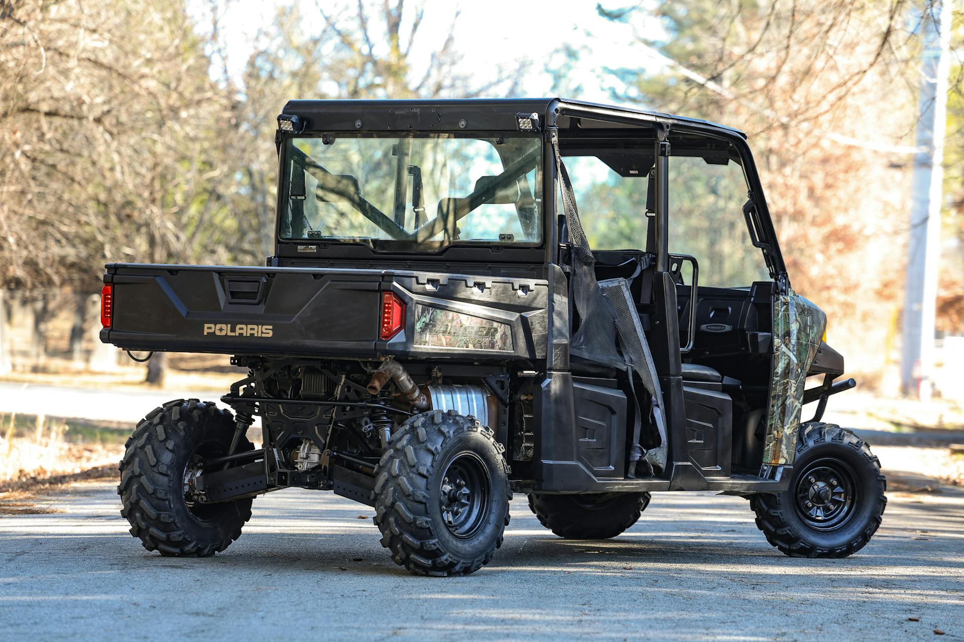2019 Polaris Ranger Crew XP 900 EPS Polaris Pursuit Camo passenger rear 3/4