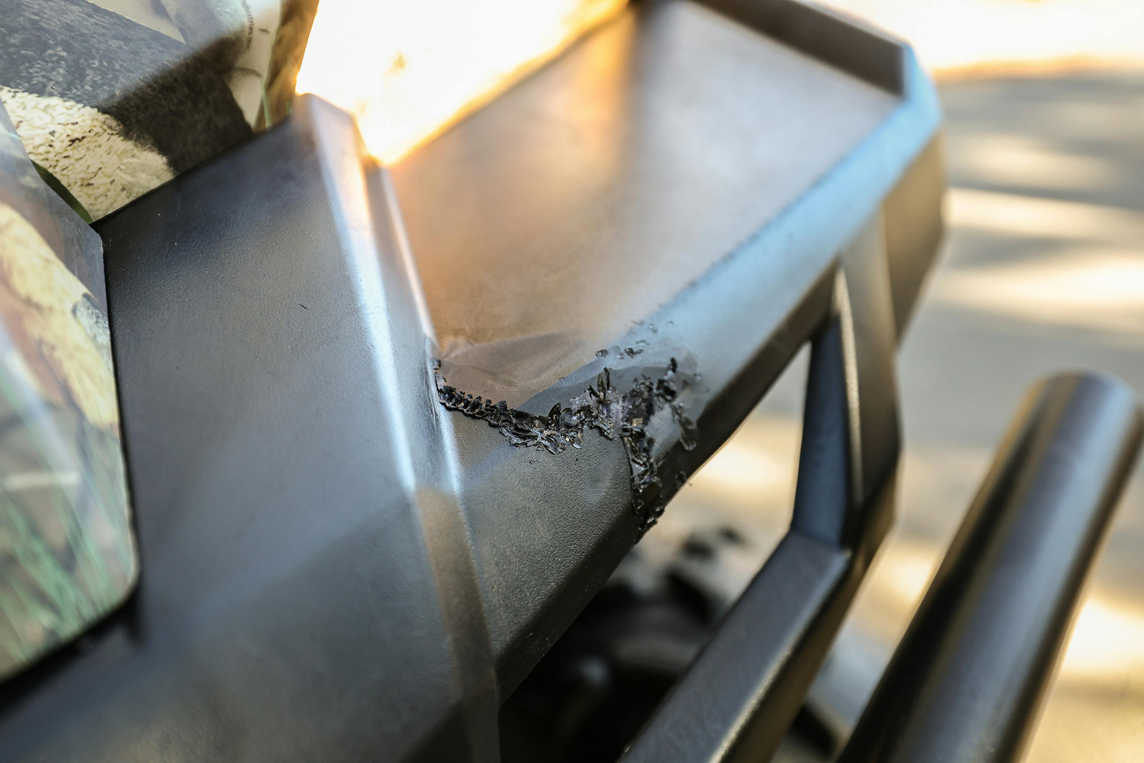 2019 Polaris Ranger Crew XP 900 EPS Polaris Pursuit Camo bumper damage