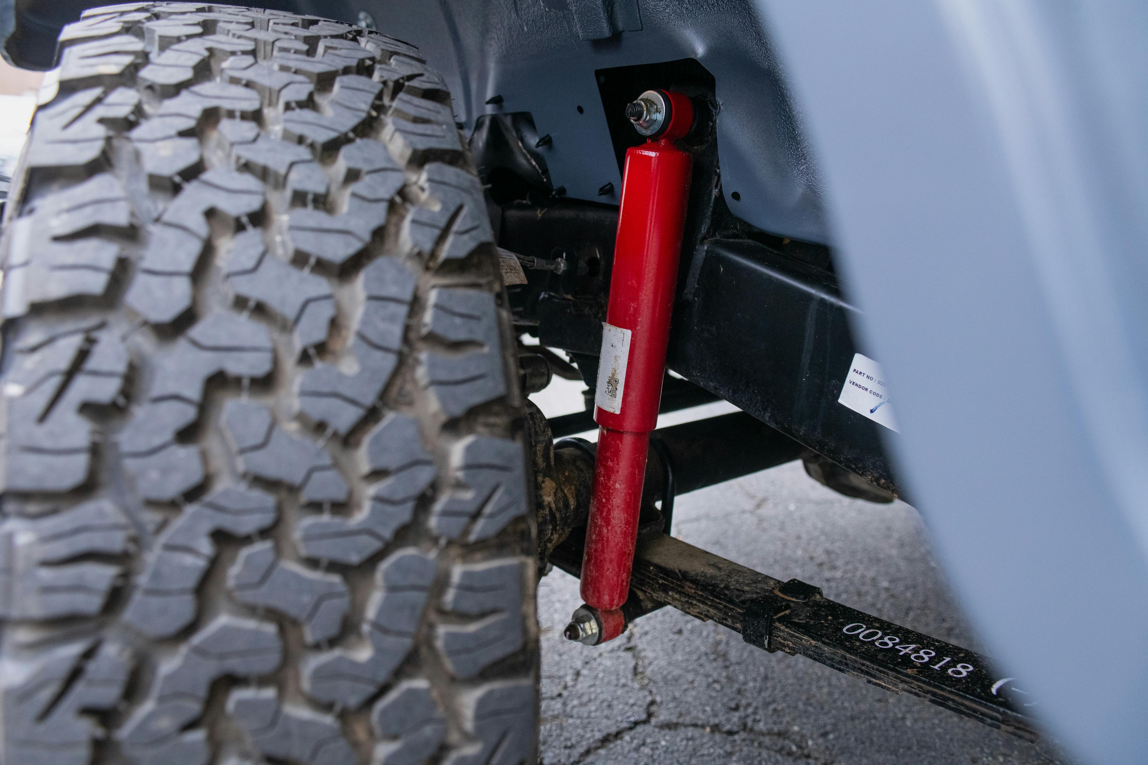 2018 Mahindra Roxor SE driver front suspension