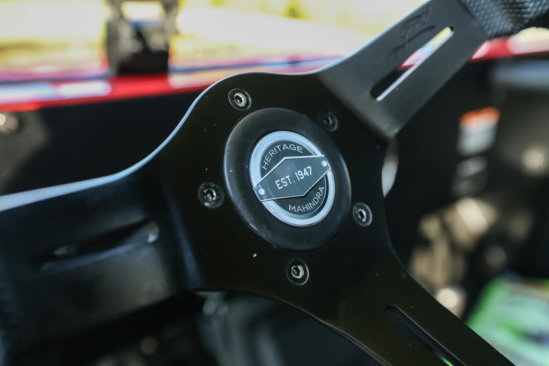2022 Mahindra Roxor steering wheel detail 