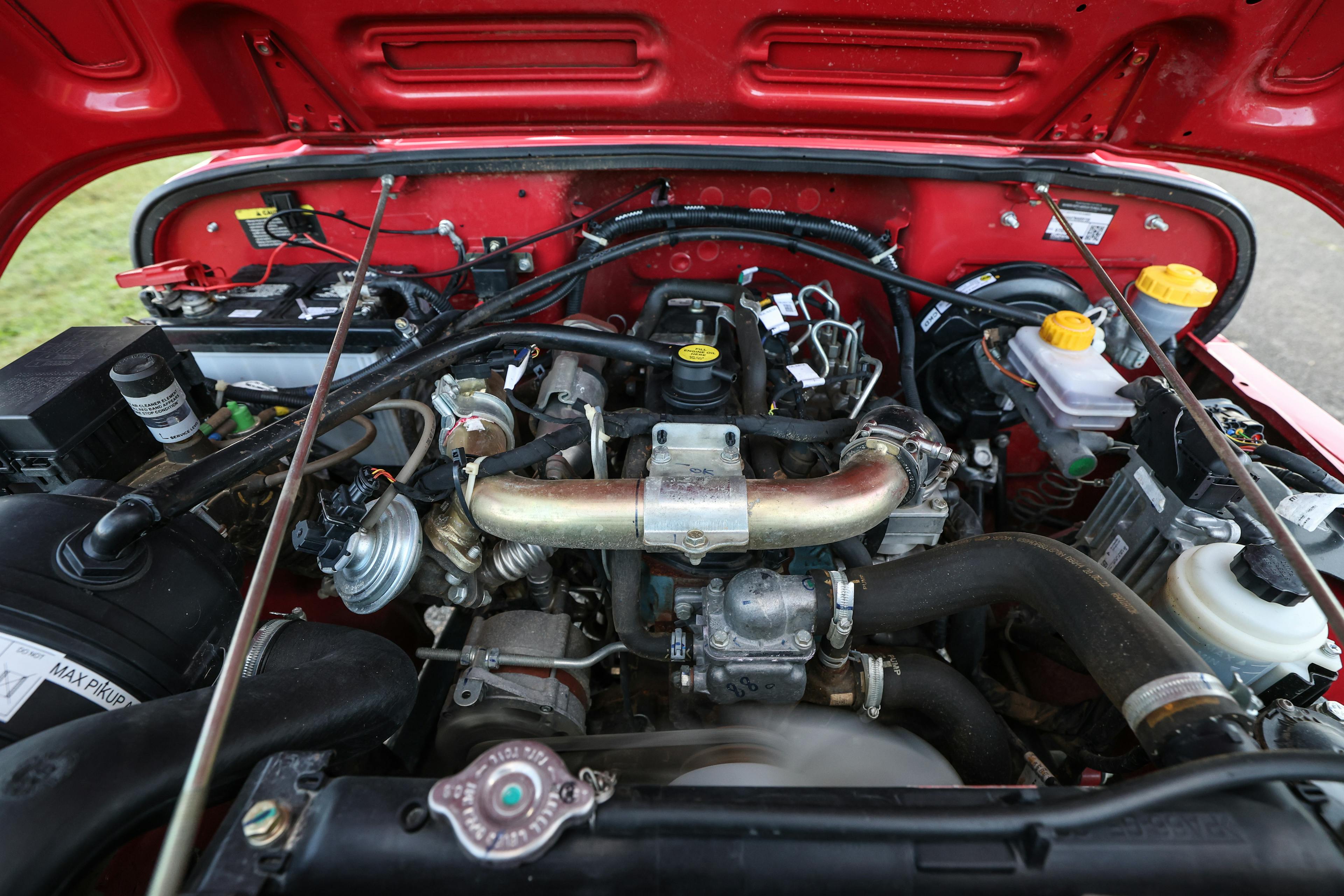 2022 Mahindra Roxor engine straight on