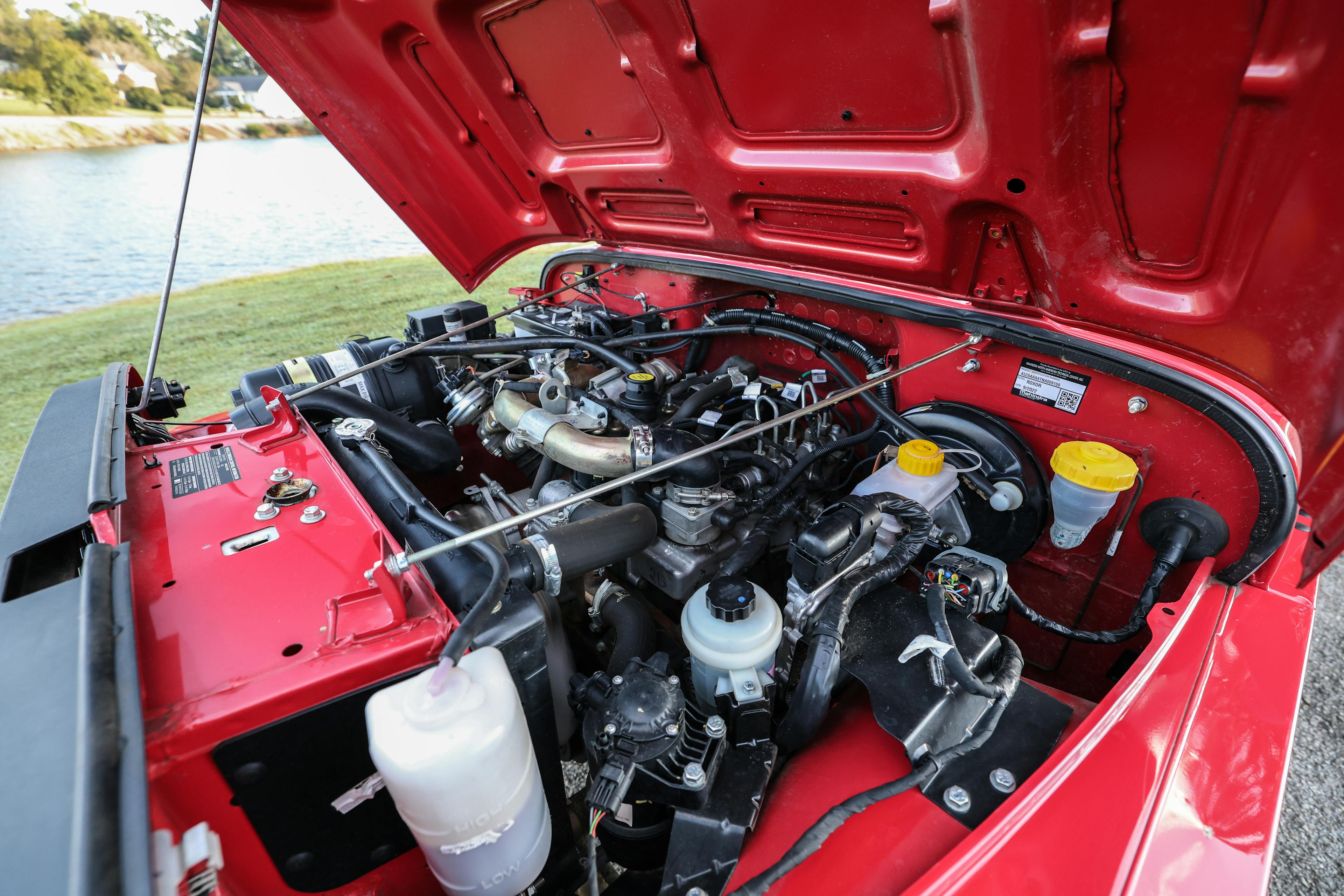 2022 Mahindra Roxor engine from driver's side