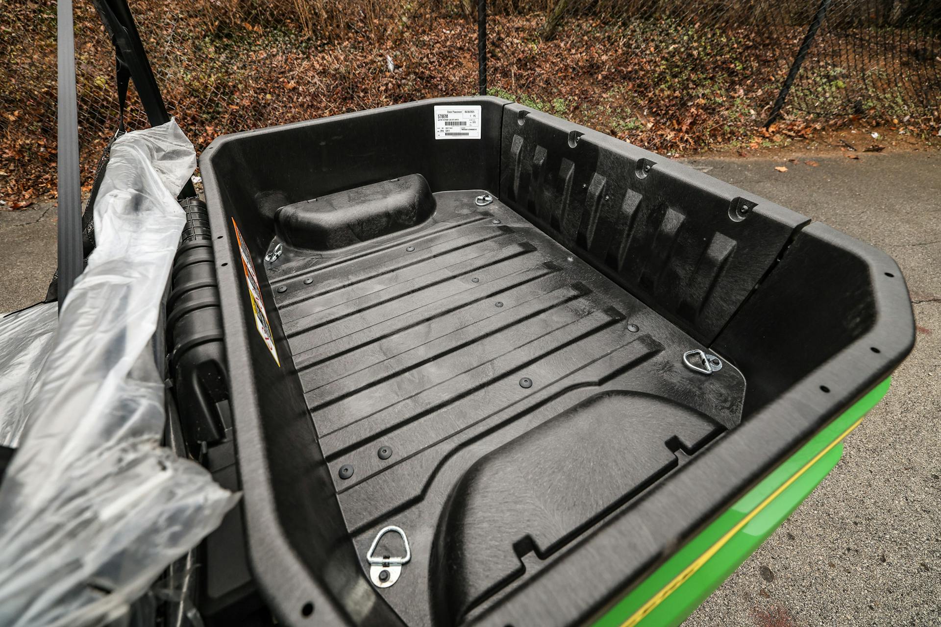 2025 John Deere Gator XUV560E bed interior