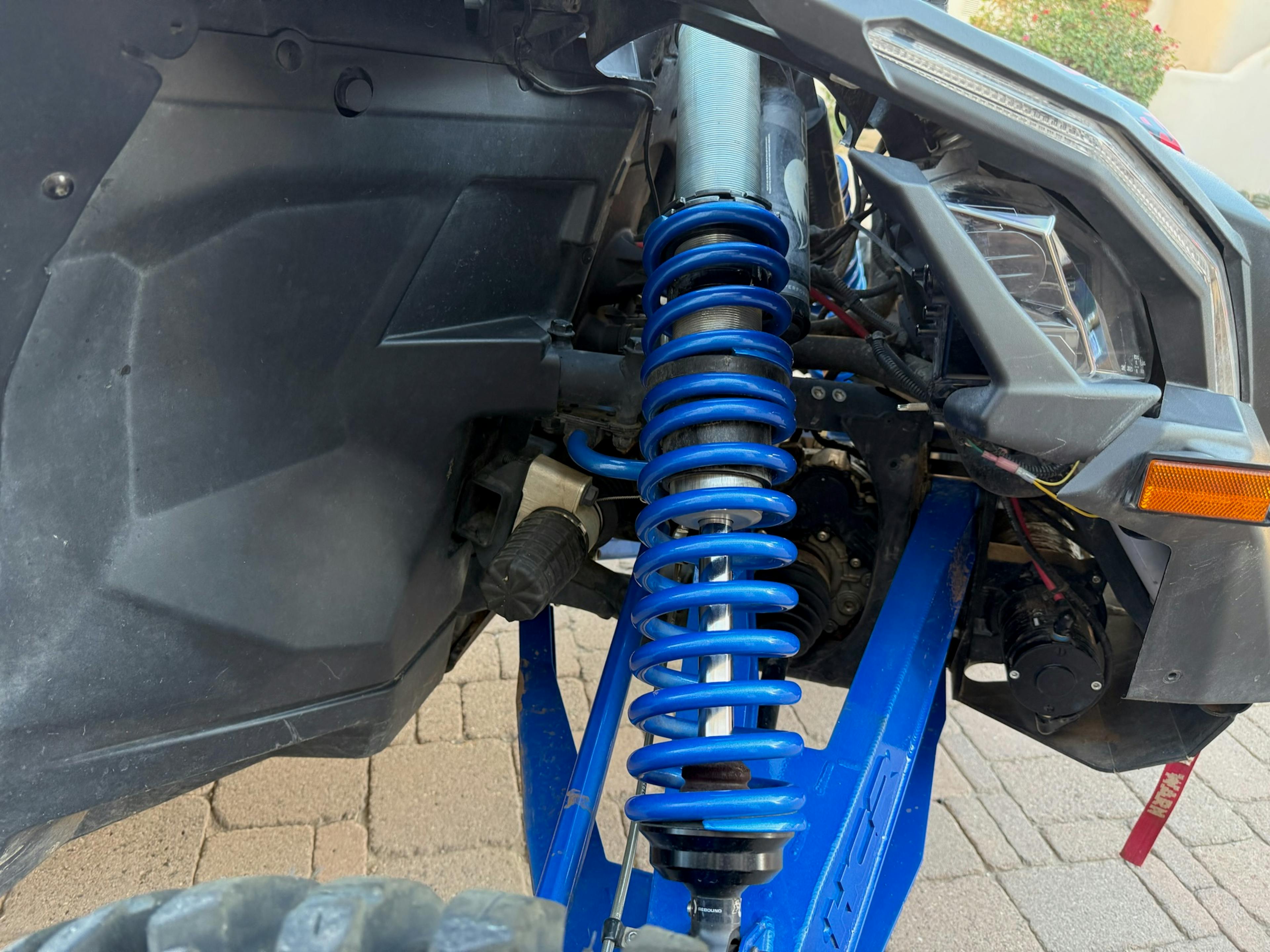 2019 Can-Am Maverick X3 Max X RS Turbo R passenger front suspension