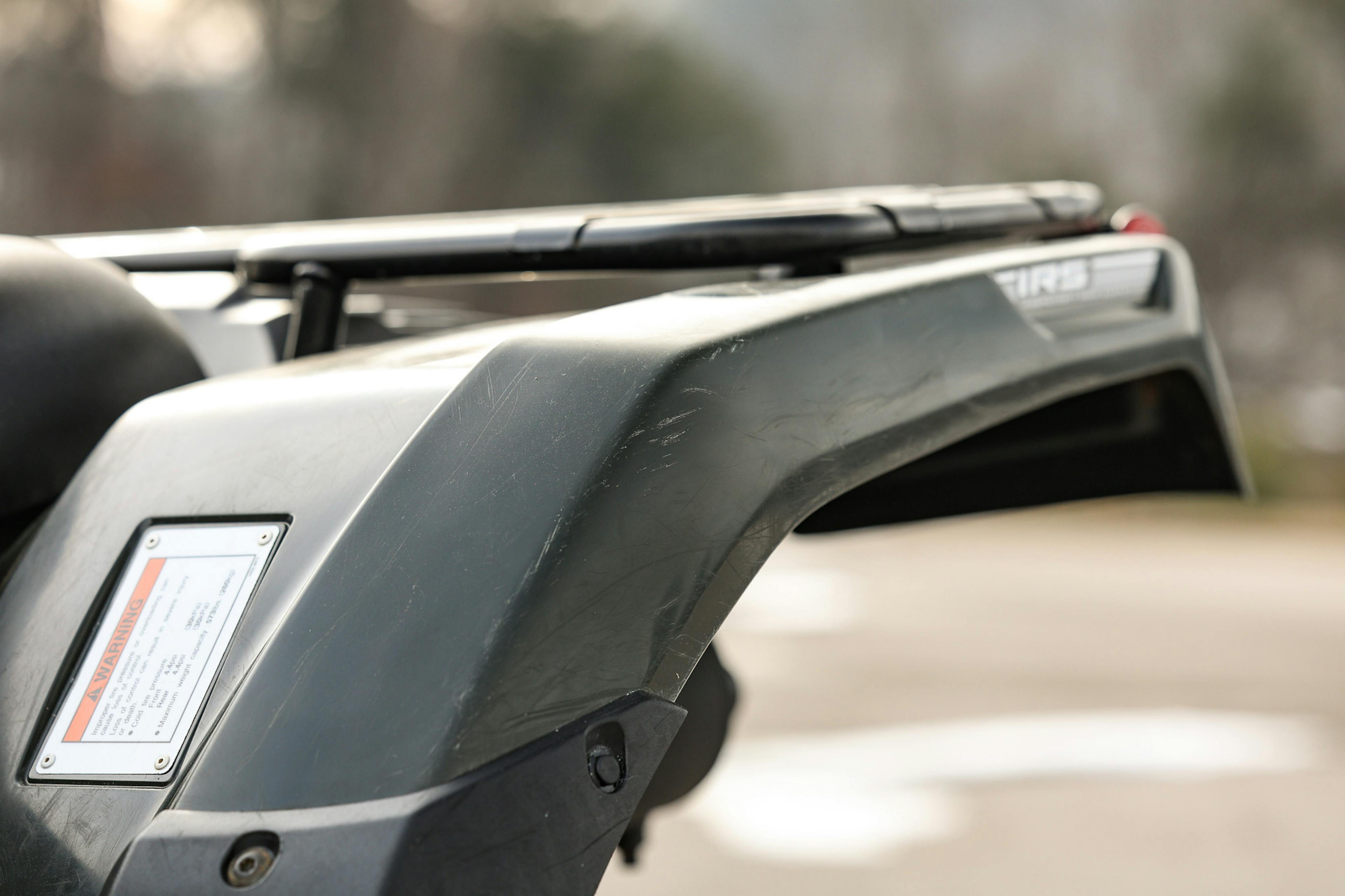 2024 Honda FourTrax Foreman Rubicon 4x4 driver rear fender close