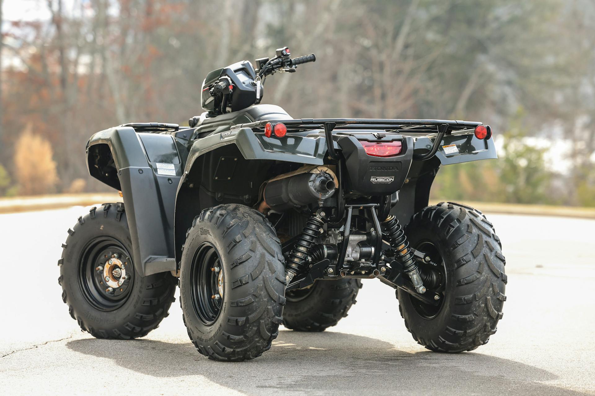 2024 Honda FourTrax Foreman Rubicon 4x4 driver rear 3/4