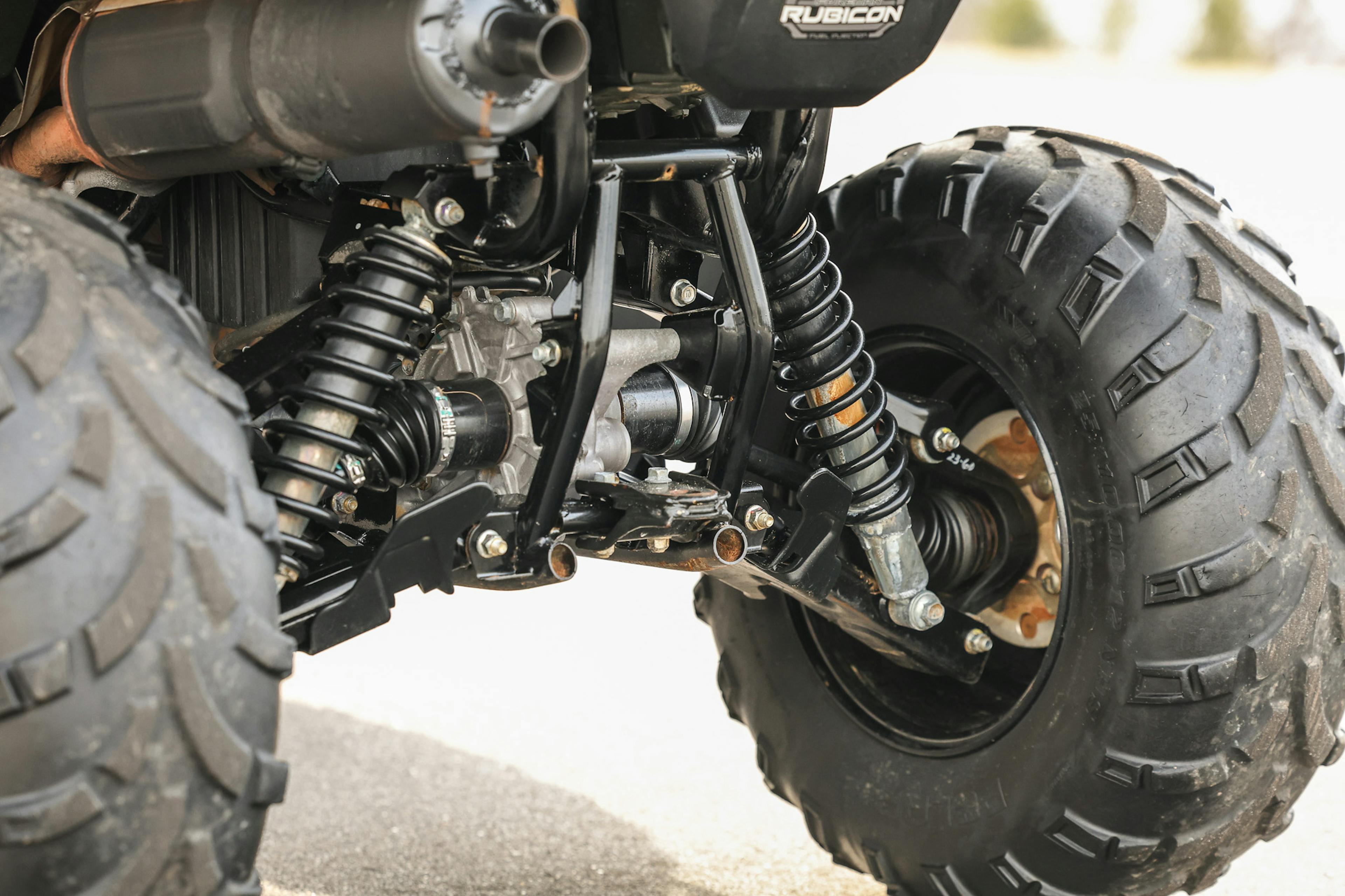 2024 Honda FourTrax Foreman Rubicon 4x4 rear suspension driver