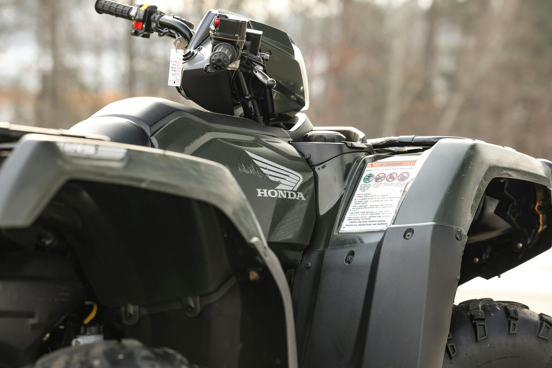 2024 Honda FourTrax Foreman Rubicon 4x4 passenger side fender/footwell