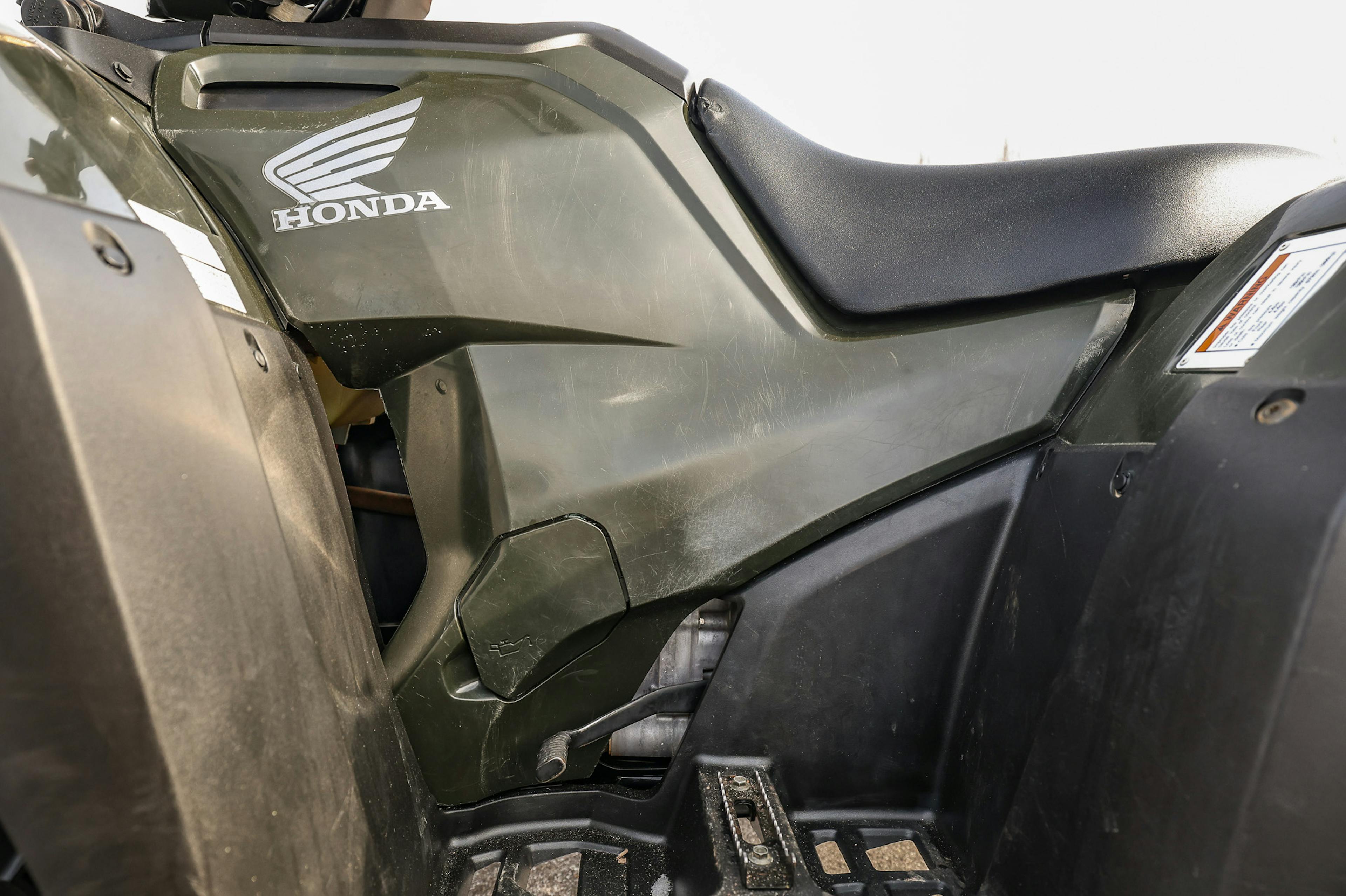 2024 Honda FourTrax Foreman Rubicon 4x4 driver side footwell