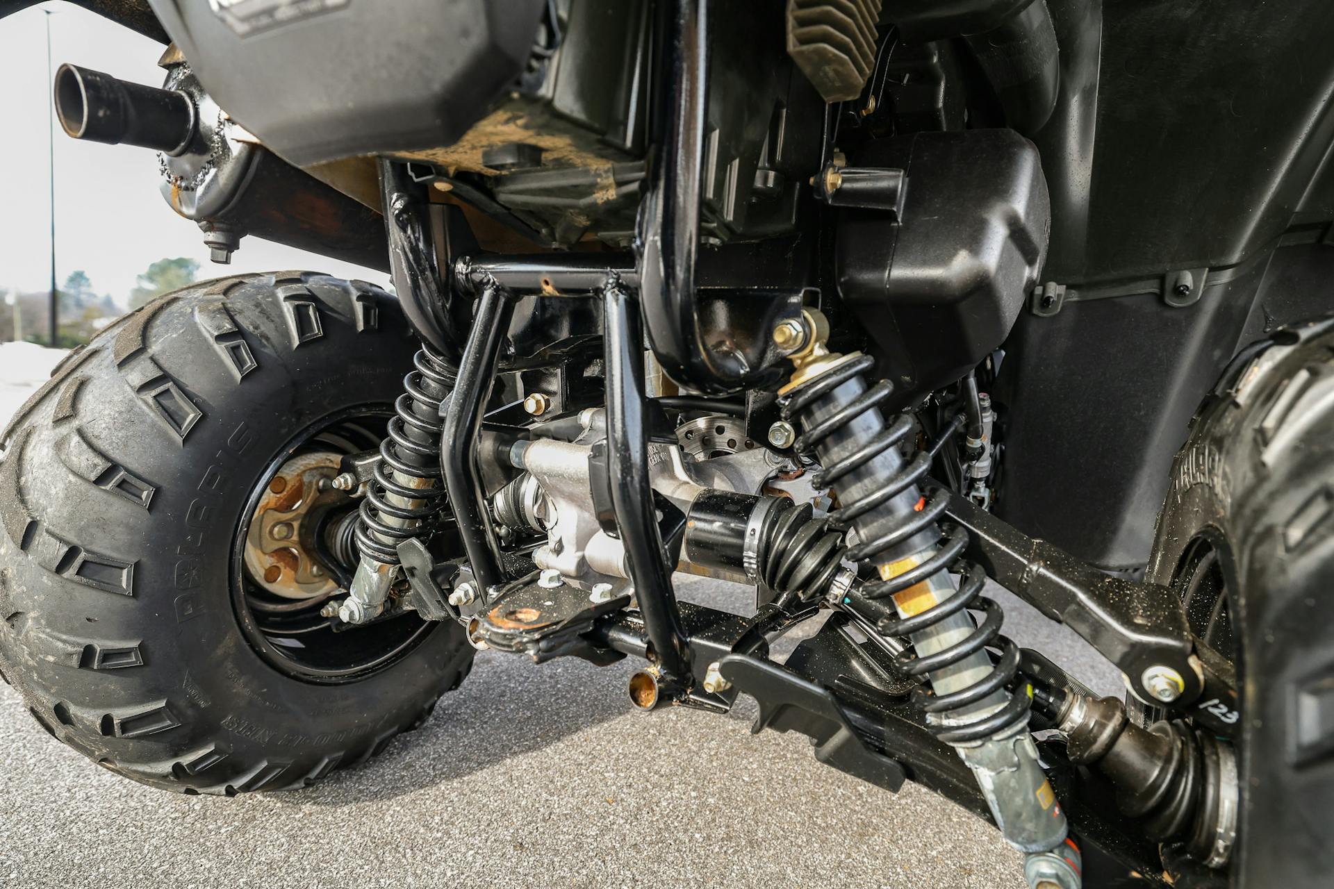 2024 Honda FourTrax Foreman Rubicon 4x4 rear suspension passenger