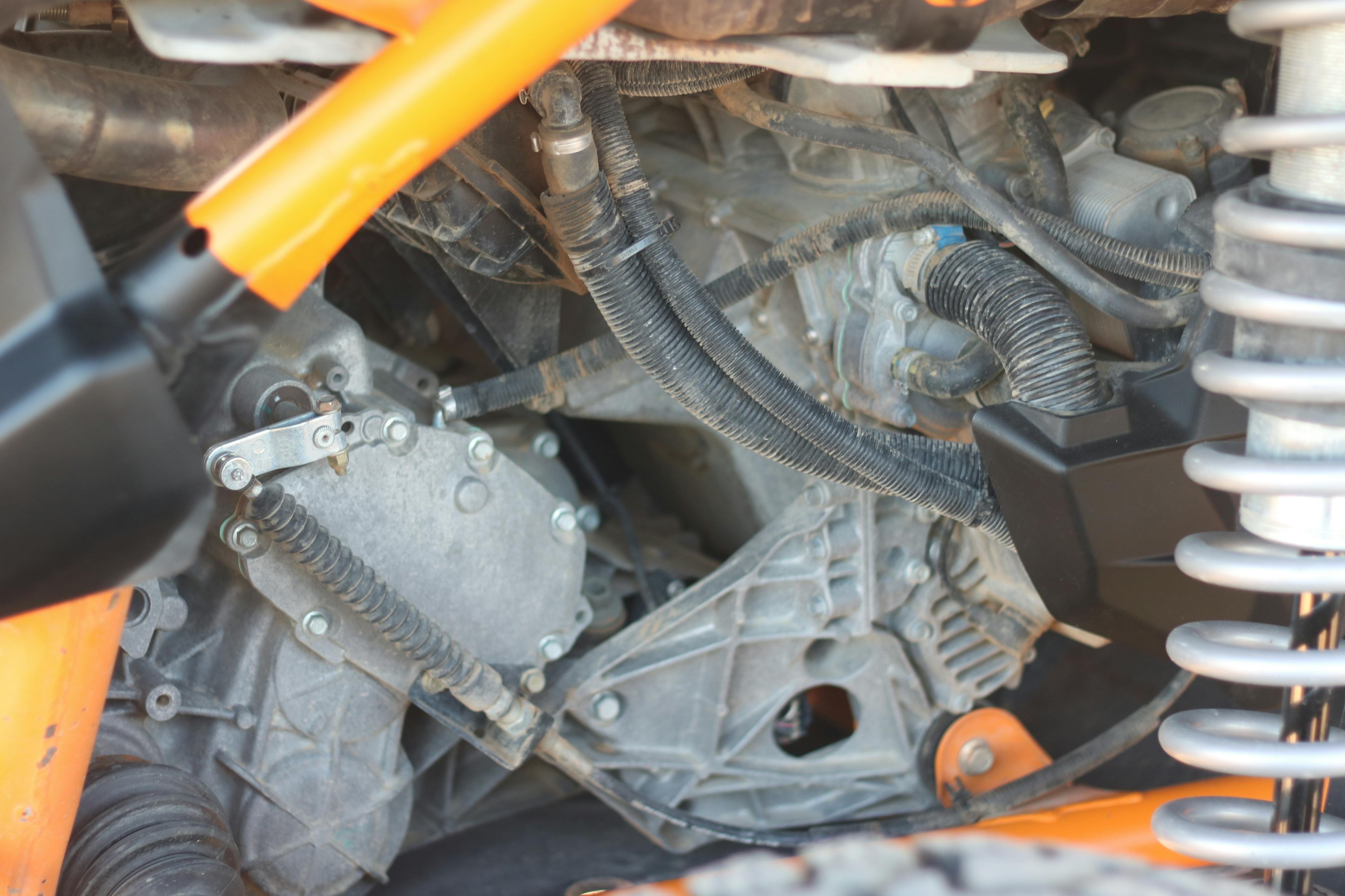 2020 Can-Am Maverick X3 X RC Turbo RR engine passenger side