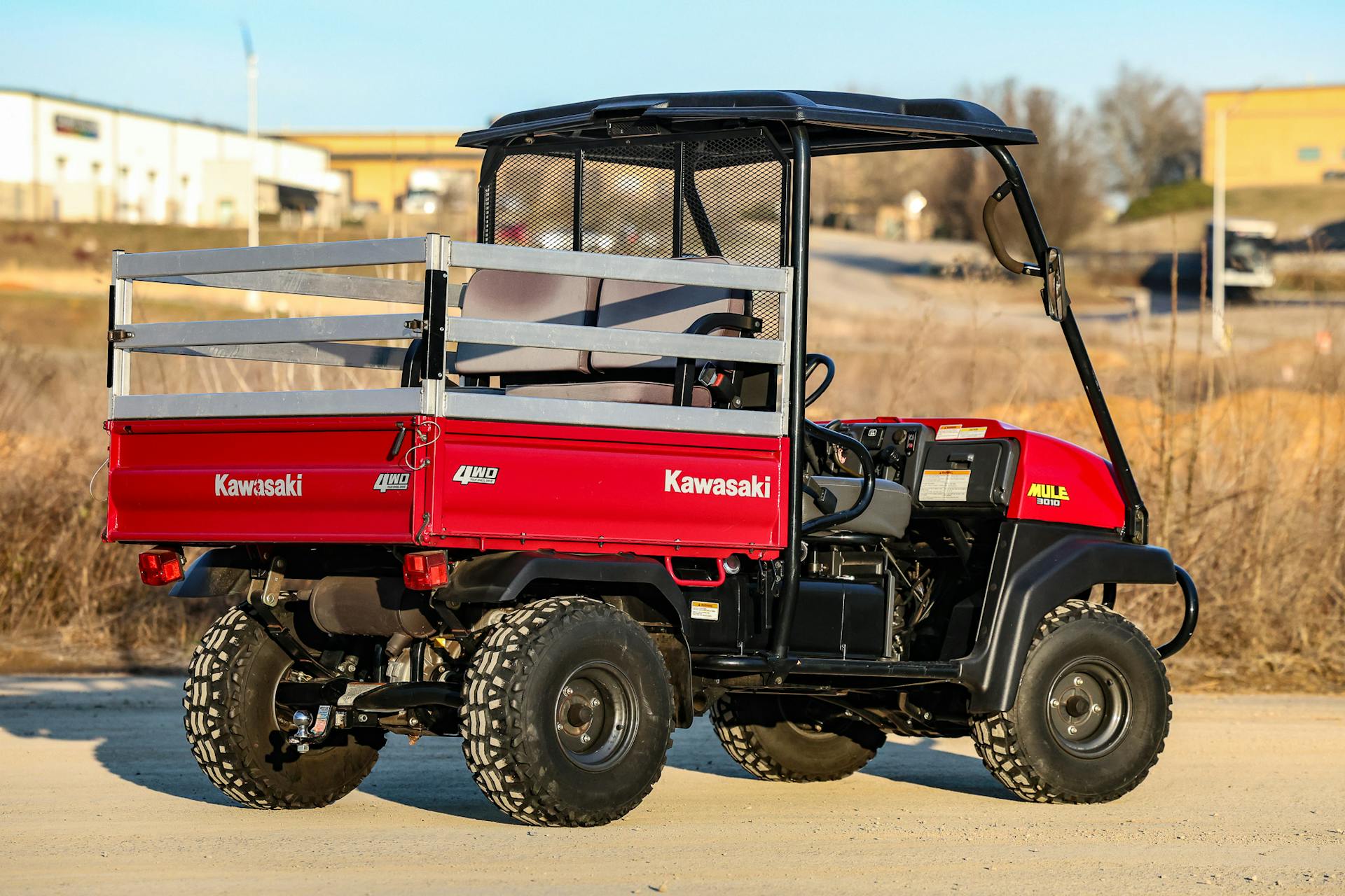 2006 Kawasaki Mule 3010 4x4 rear 3/4 passenger wide