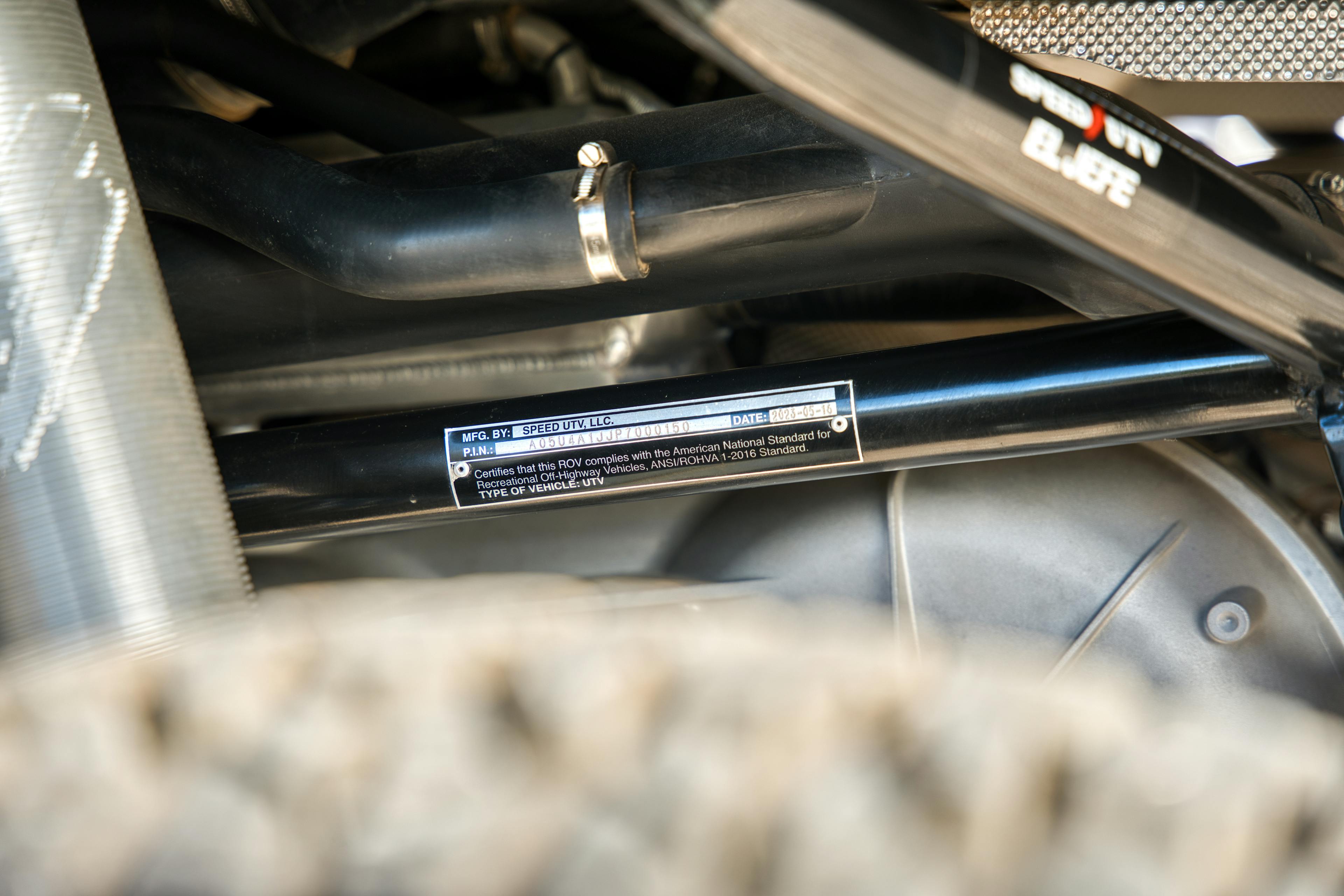 2023 Speed UTV El Jefe VIN close