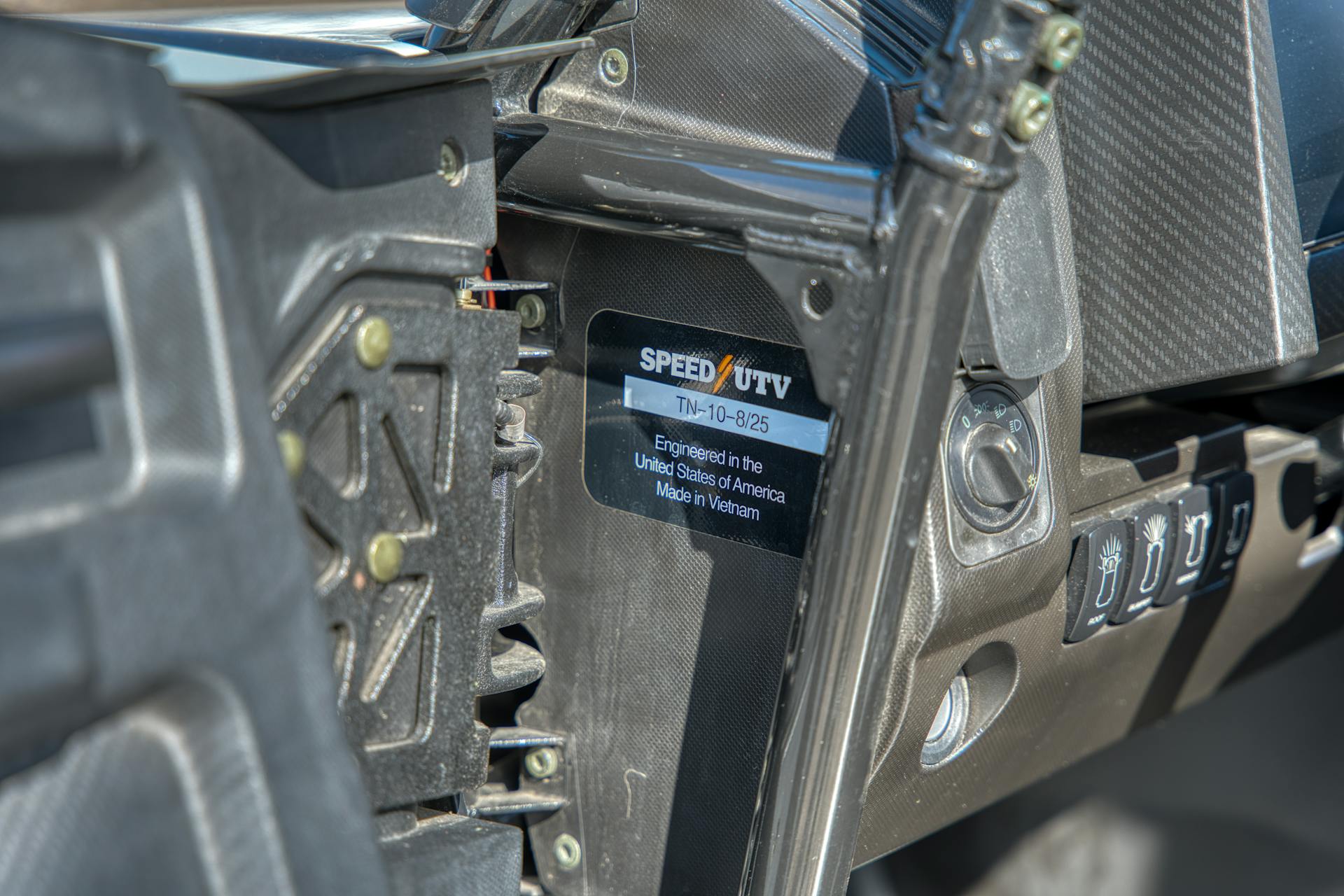 2023 Speed UTV El Jefe door tag