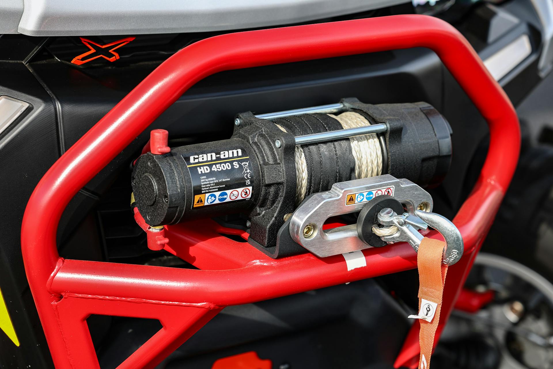 2024 Can-Am Defender HD10 XMR winch detail