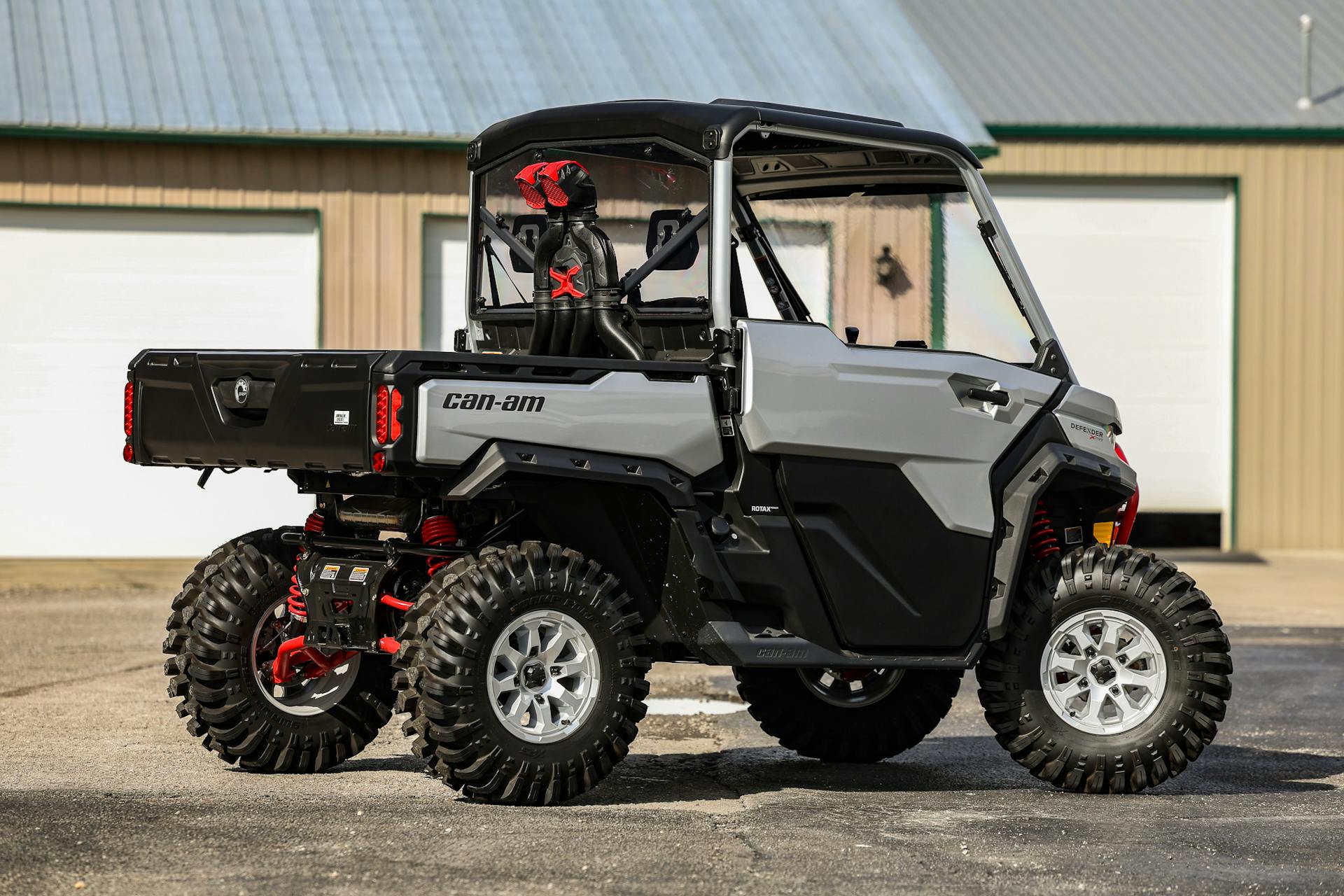2024 Can-Am Defender HD10 XMR passenger rear 3/4 wide